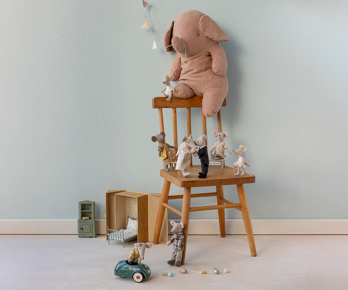 Maileg Brudepar - Brudepar i Æske, Mor og Far Mus