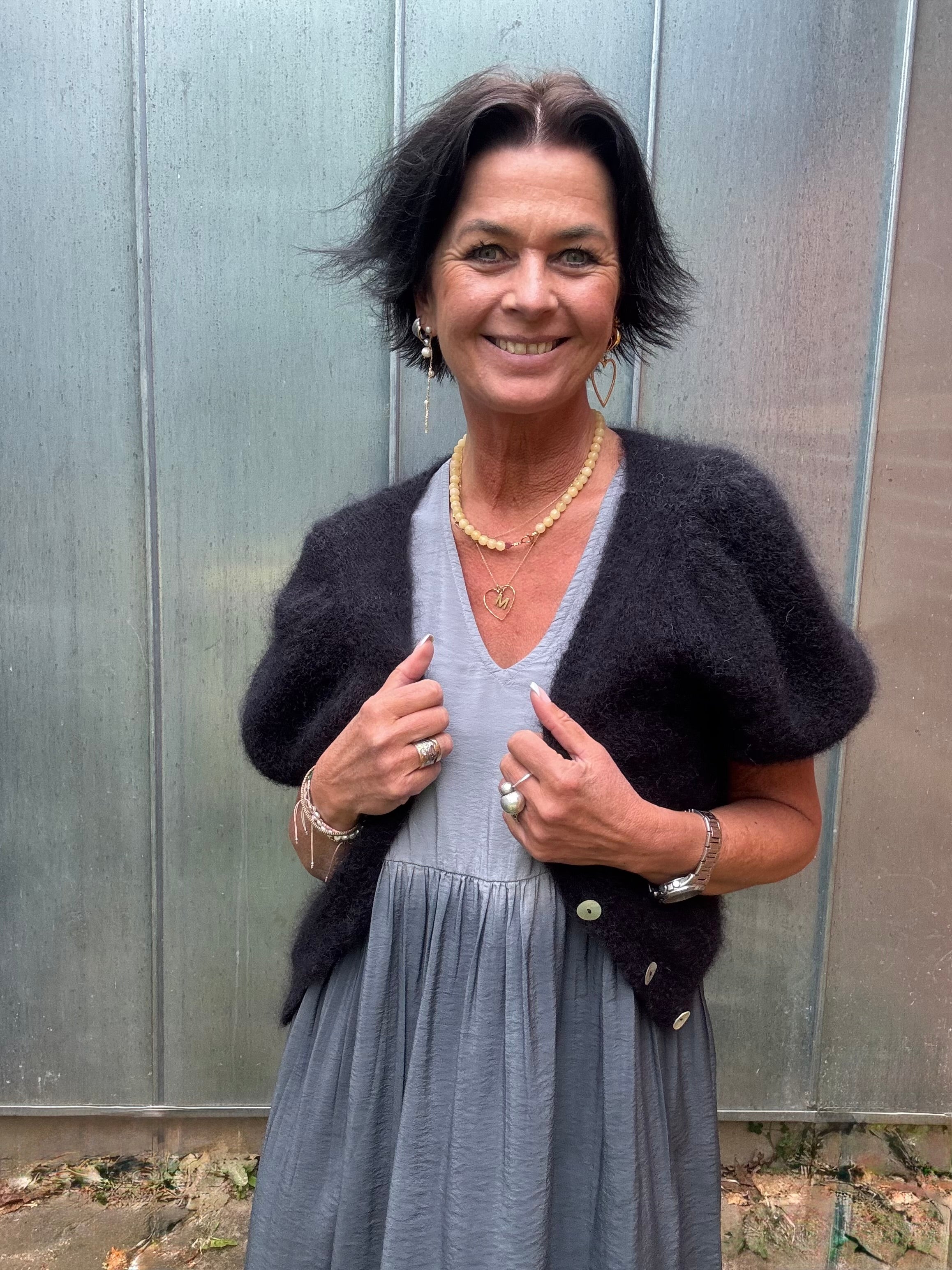 Gossia Kjole - ViolaGO Kjole i Grey Dip Dye