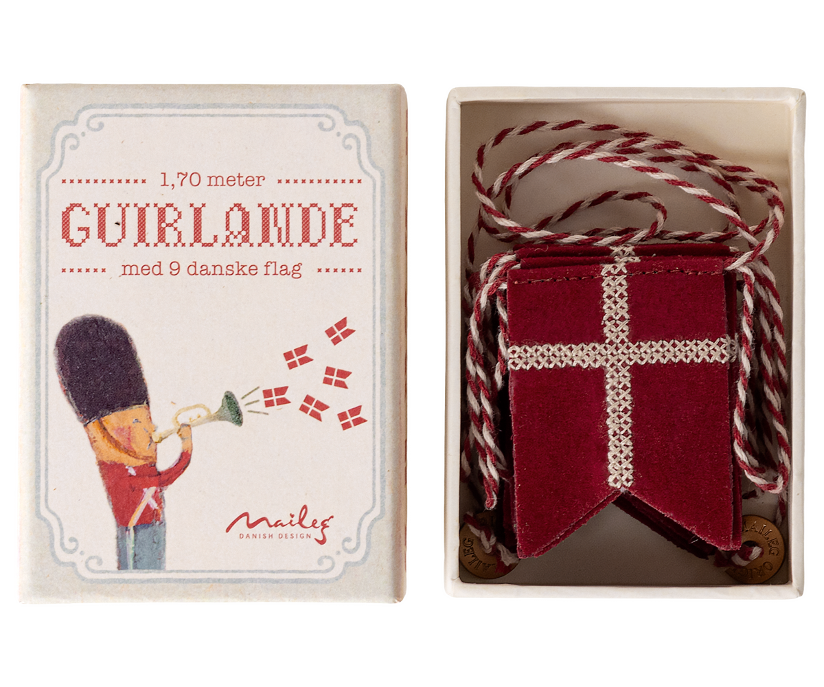 Maileg Flagranke - Dannebro Flagranke Med 9 Flag