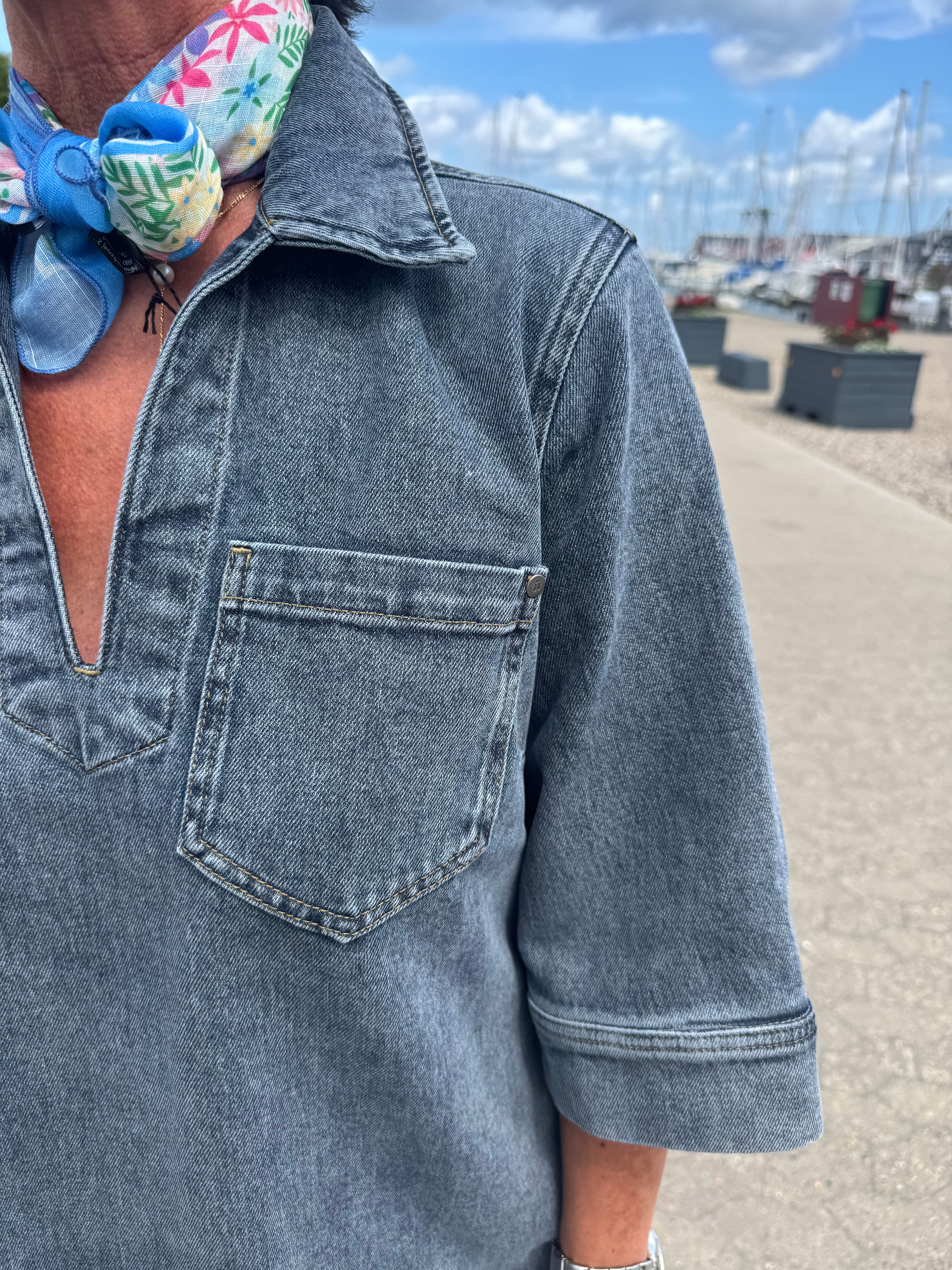 Nümph Kjole - NuToronto Denim Kjole i Blue Washed Denim