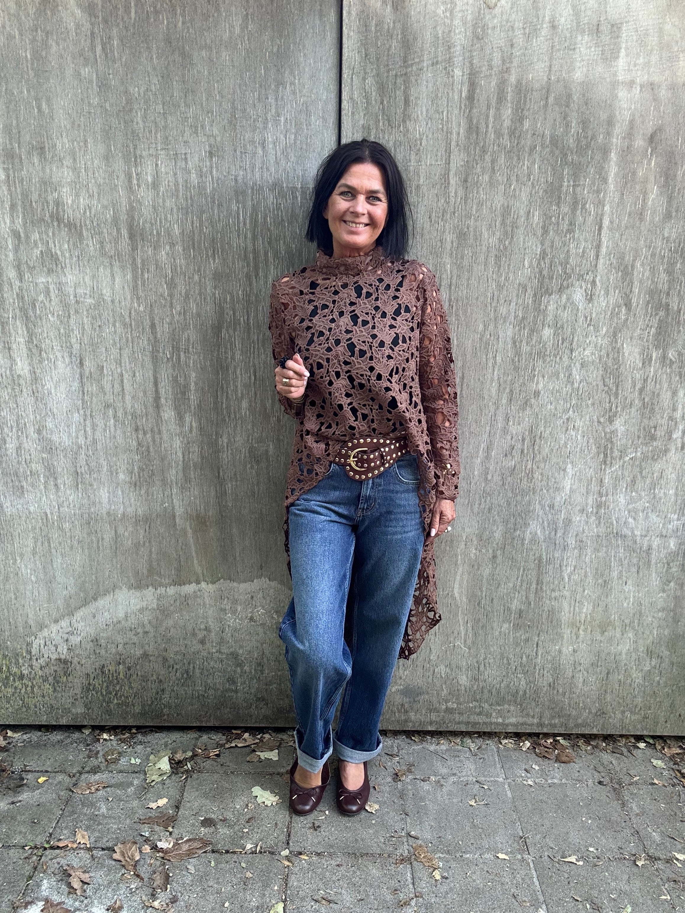 Tim & Simonsen Tunika - Fresa Lace Tunic i Brun