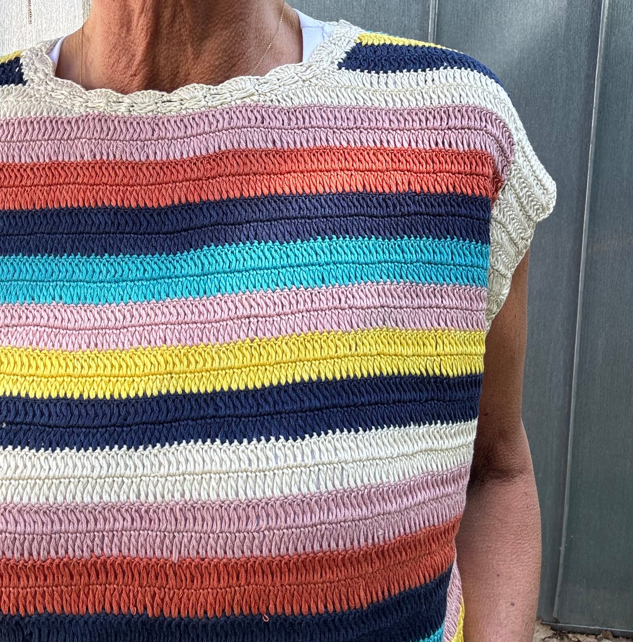 Lollys Laundry Vest - ChicagoLl Vest i Multi Strib