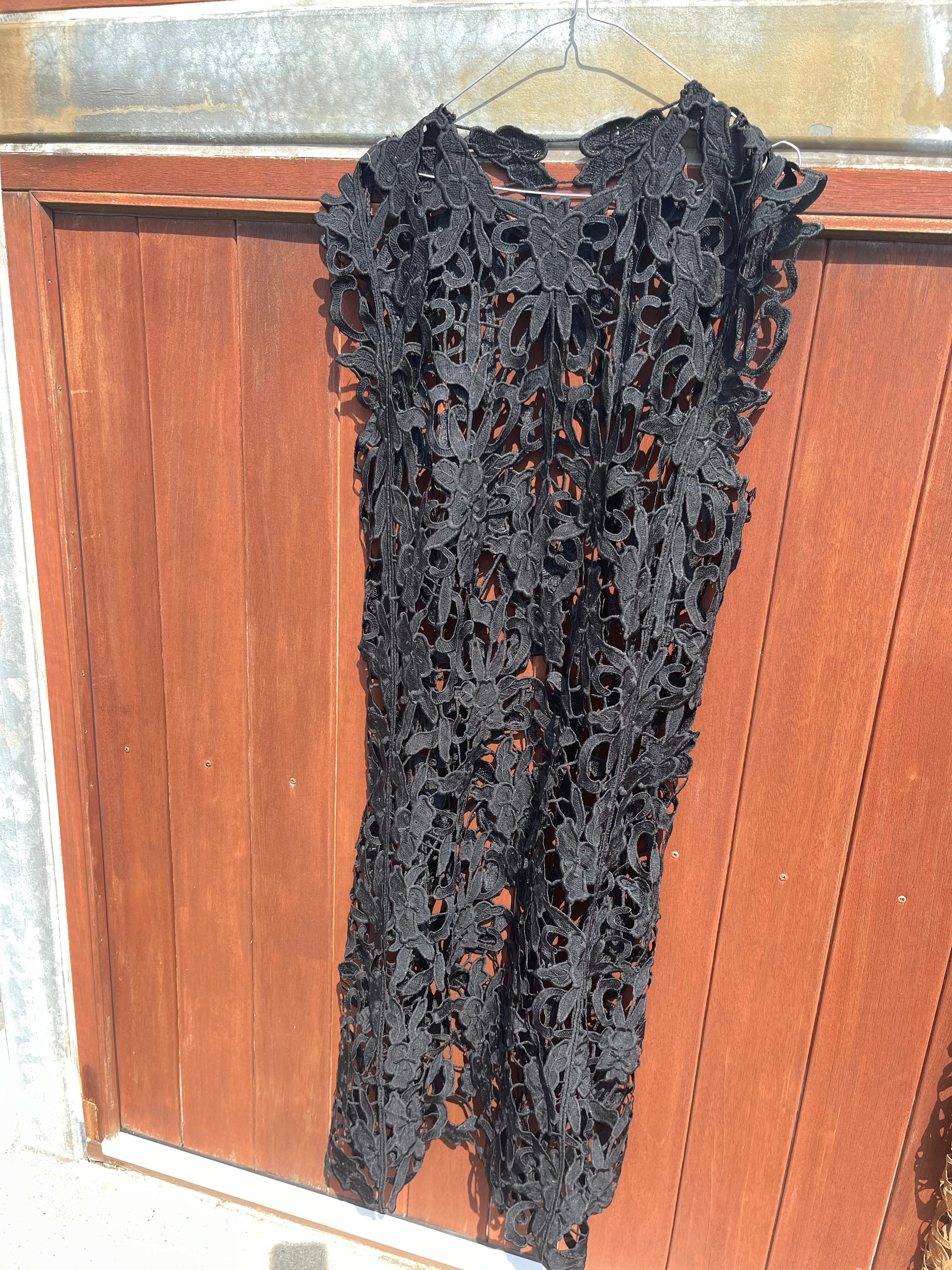 Tim & Simonsen Kjole - Bodil Lace Kjole i Sort