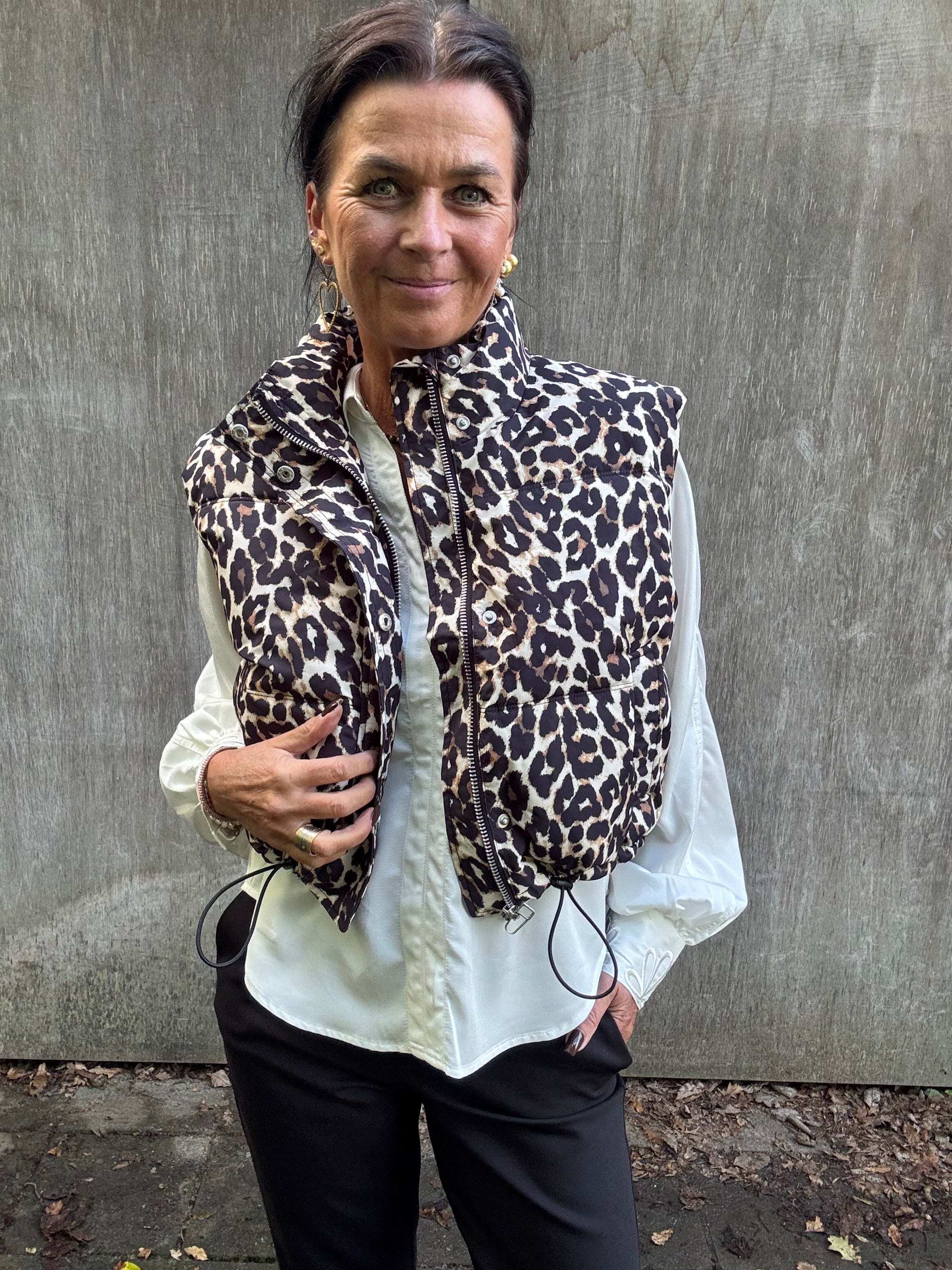 Lollys Laundry Vest - SadaLL Vest i Leopard Print