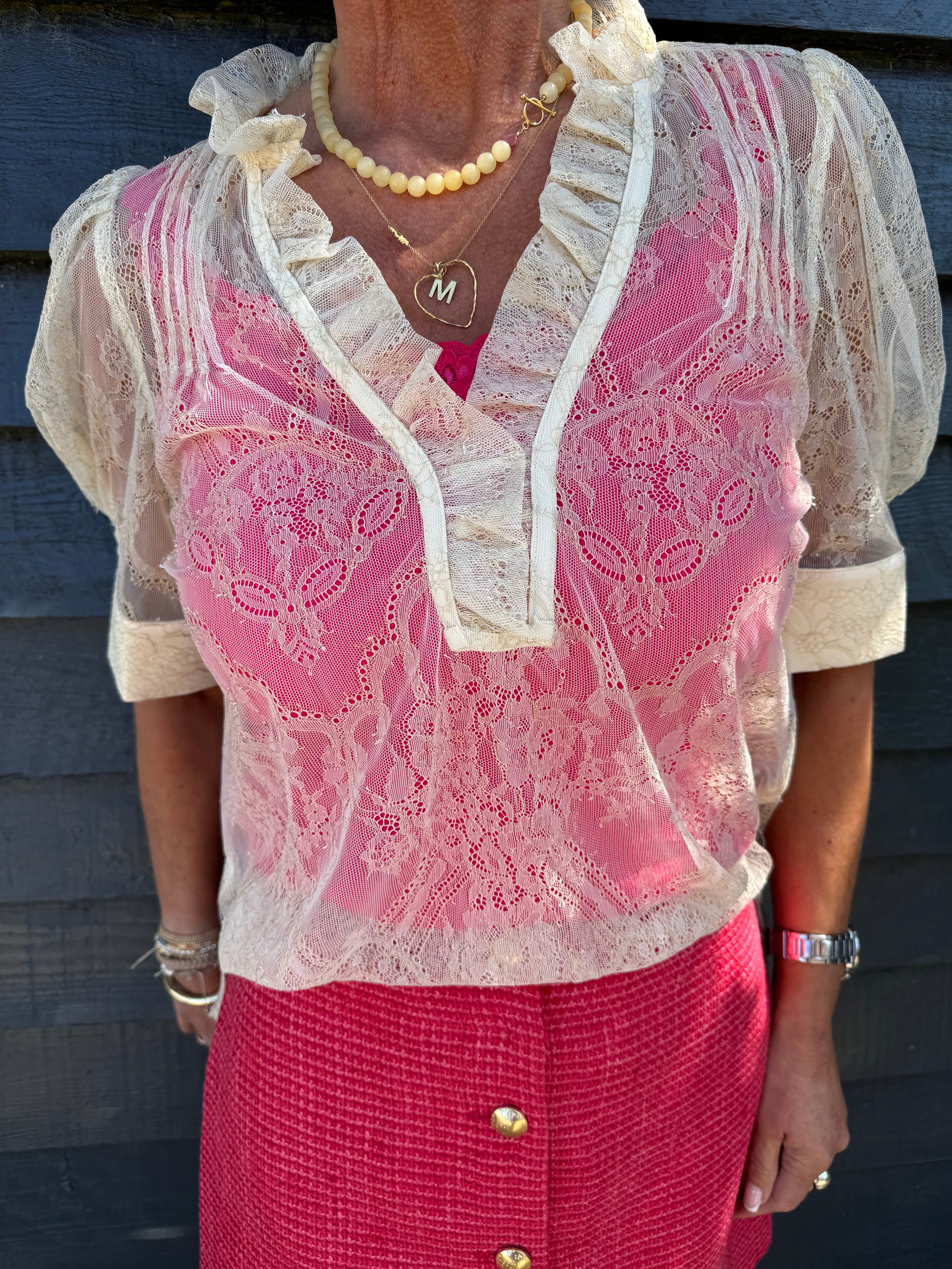 Gossia Bluse - AmarGO Gold Bluse i Creme Gold