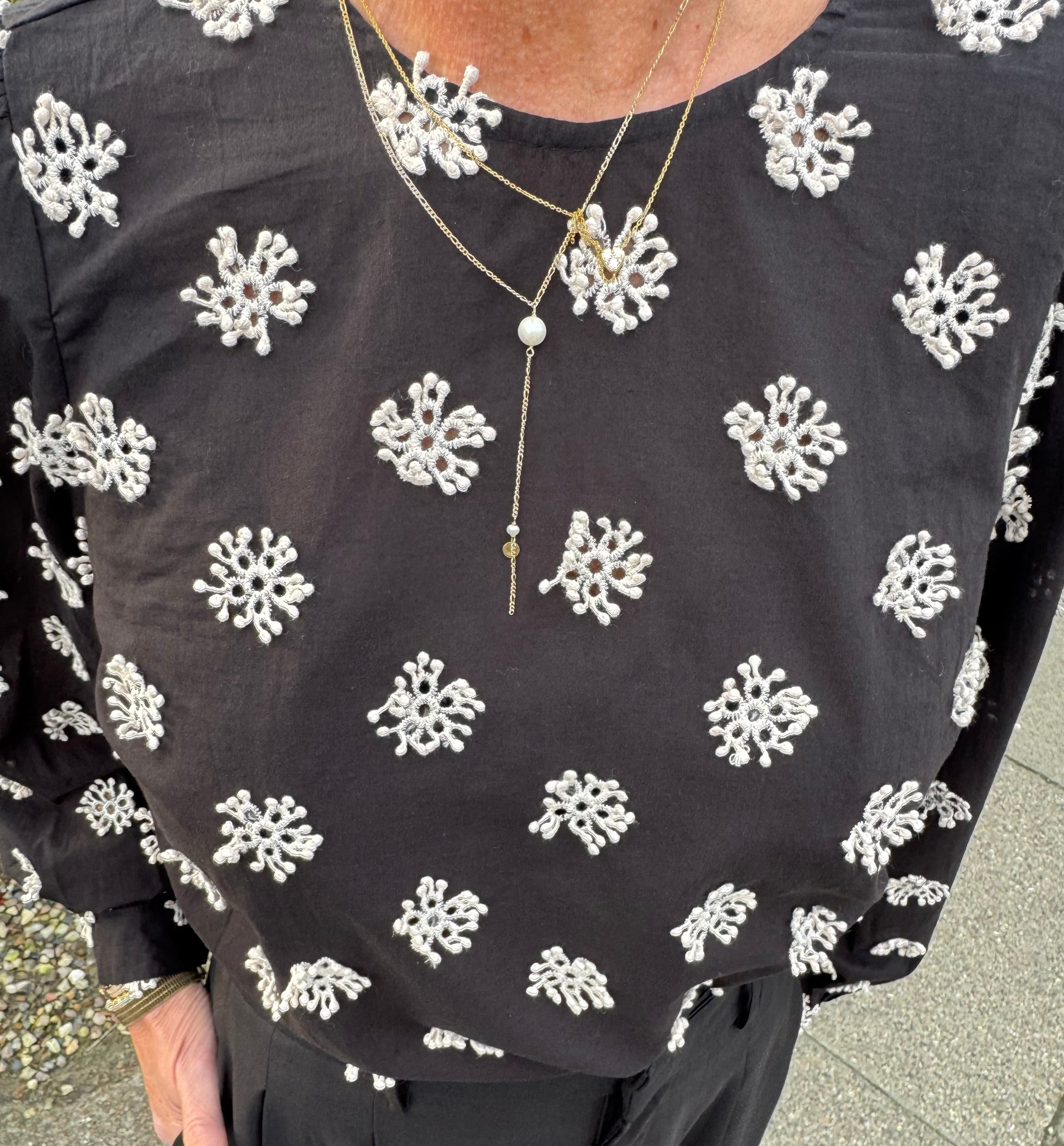 Co´Couture Bluse - MallyCC Bluse i Sort