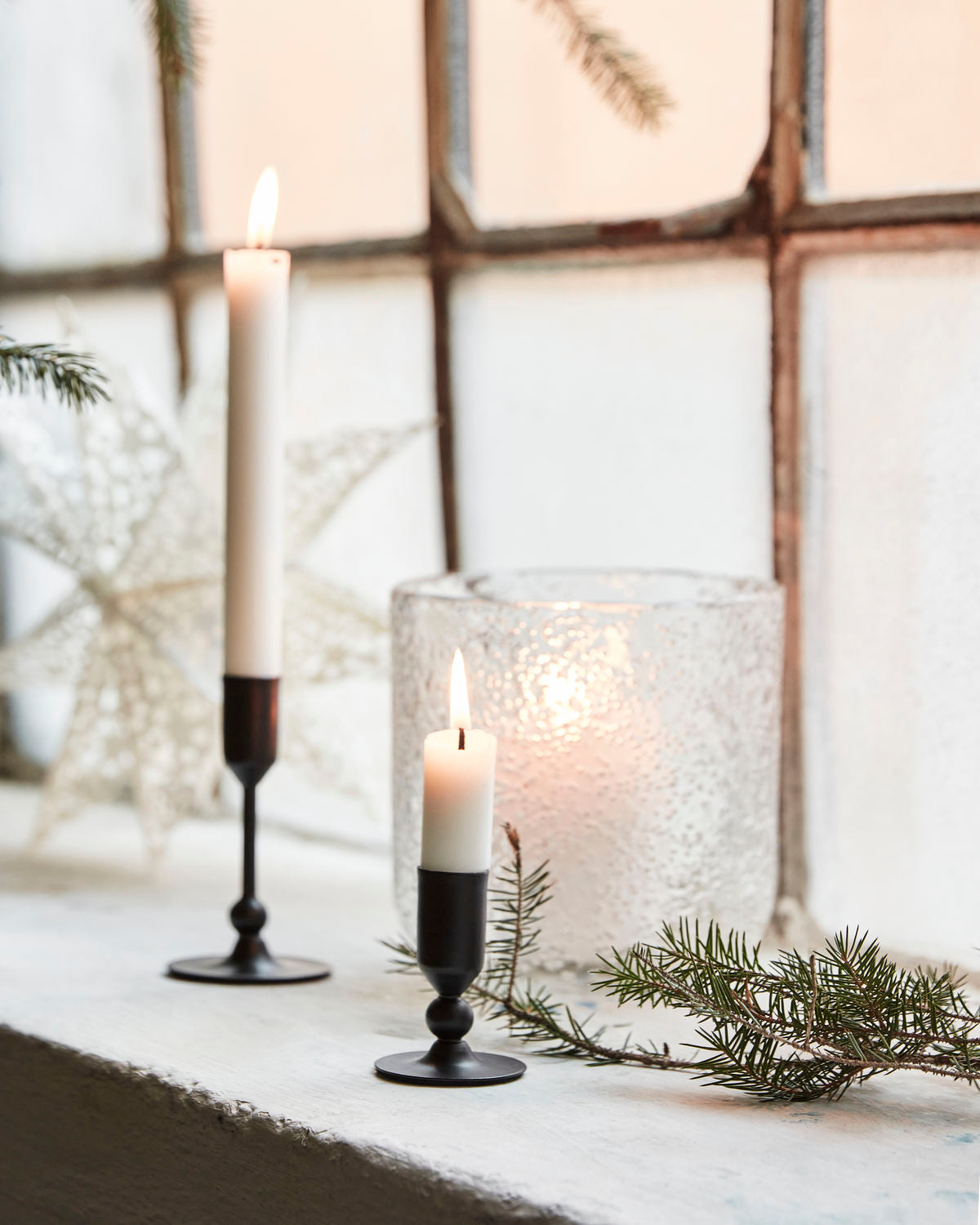 House Doctor - Lysestage Lille i Sort Antique