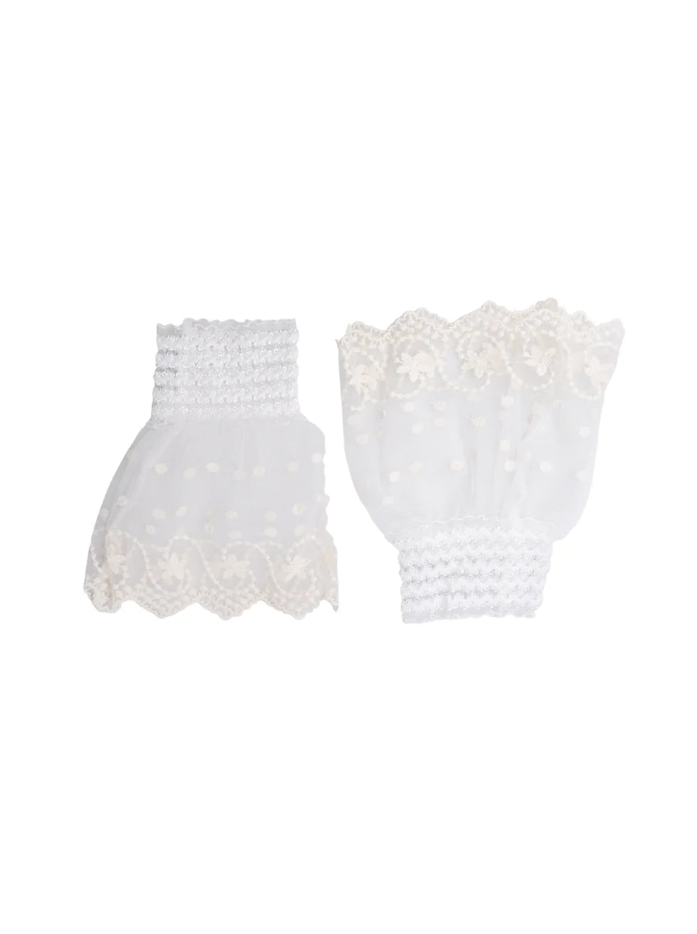Black Colour Handsker - BcReeva Lace Cuufs Handsker i Off-white
