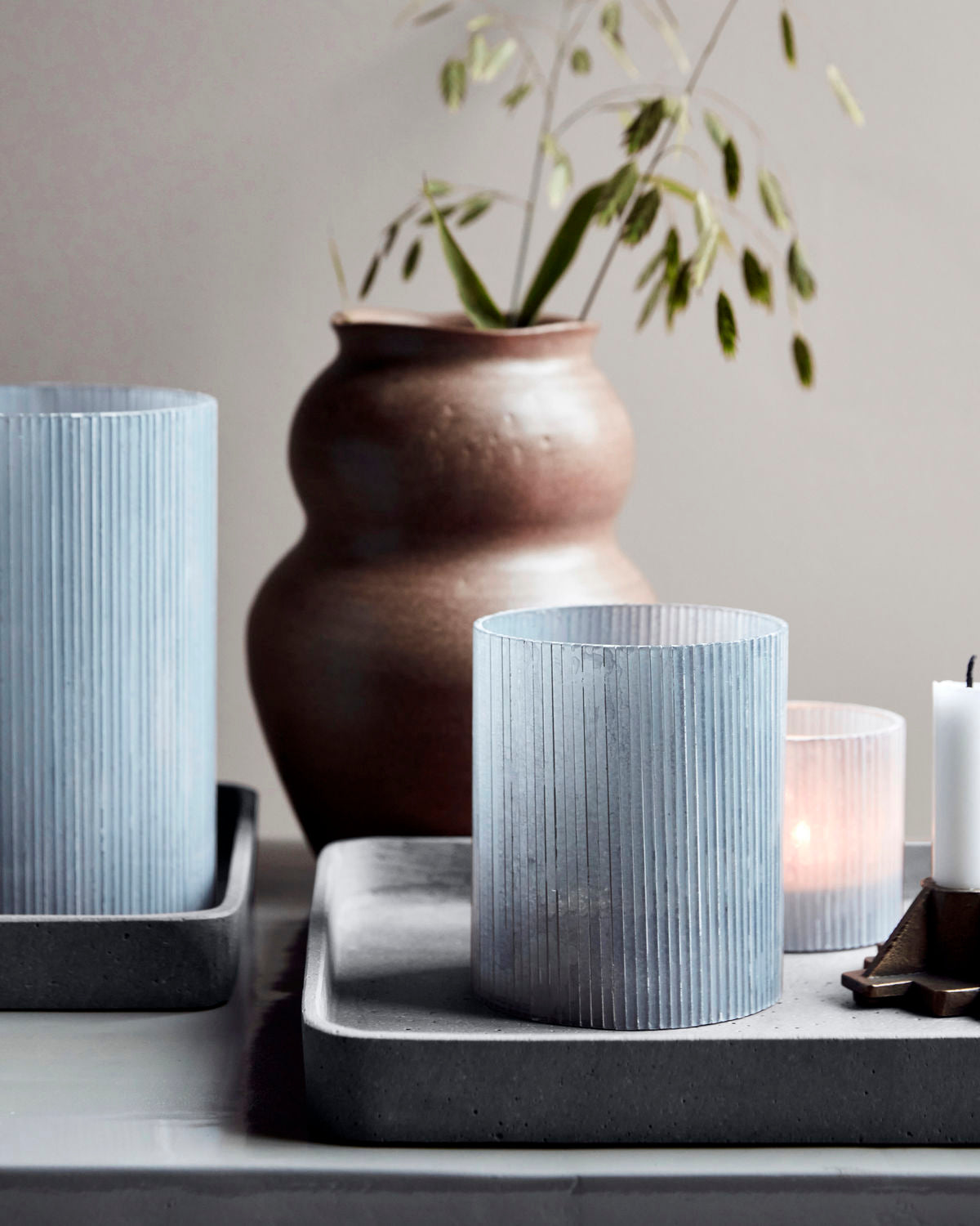 House Doctor Lysestage - Tealight Fyrfads Lysestage i Frist Grey