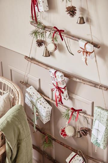 IB Laursen Julepynt - Mini Tromme i Rød 7x7cm