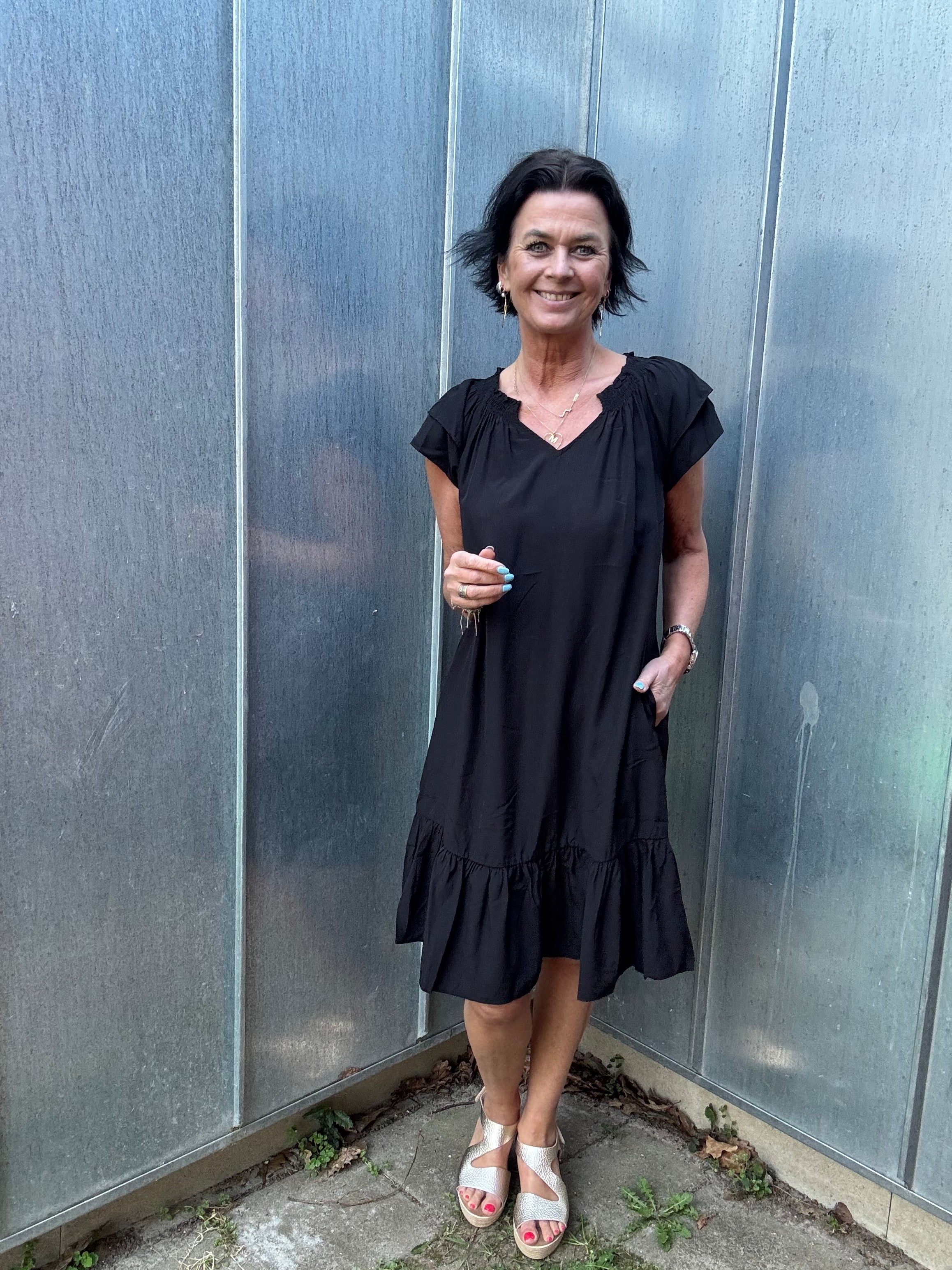 Co´Couture Kjole - SunriseCC Crop Kjole i Sort