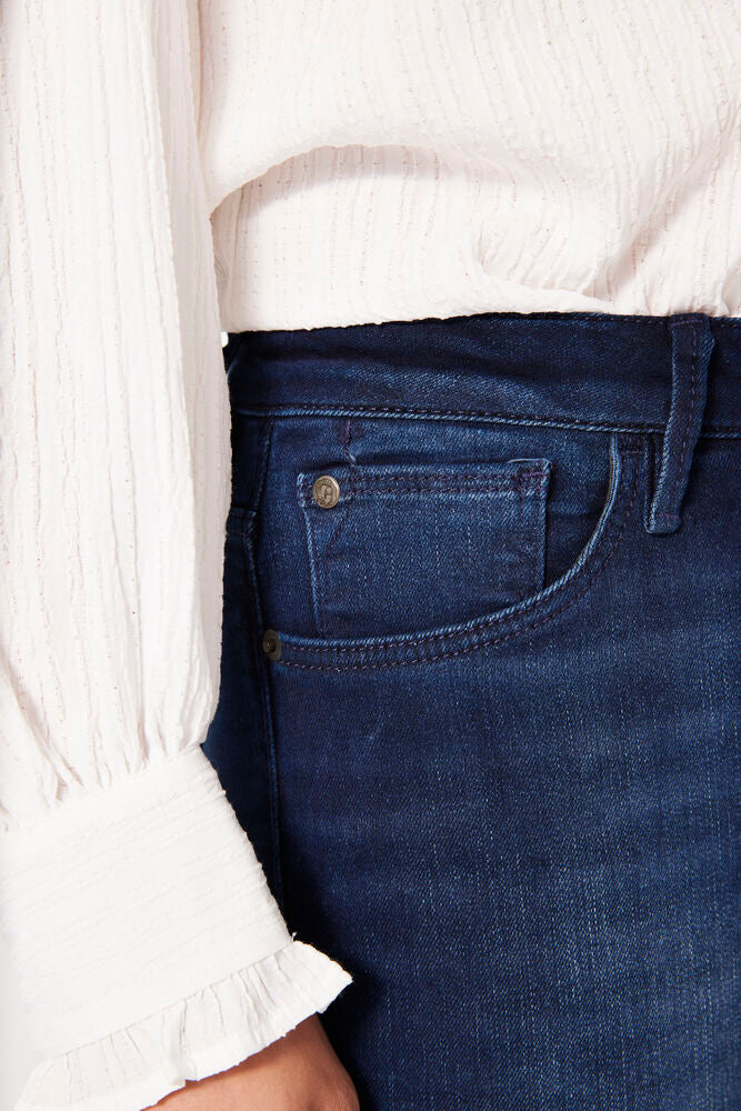 Garcia Jeans - Celia Superslim Fit Jeans i Dark Used