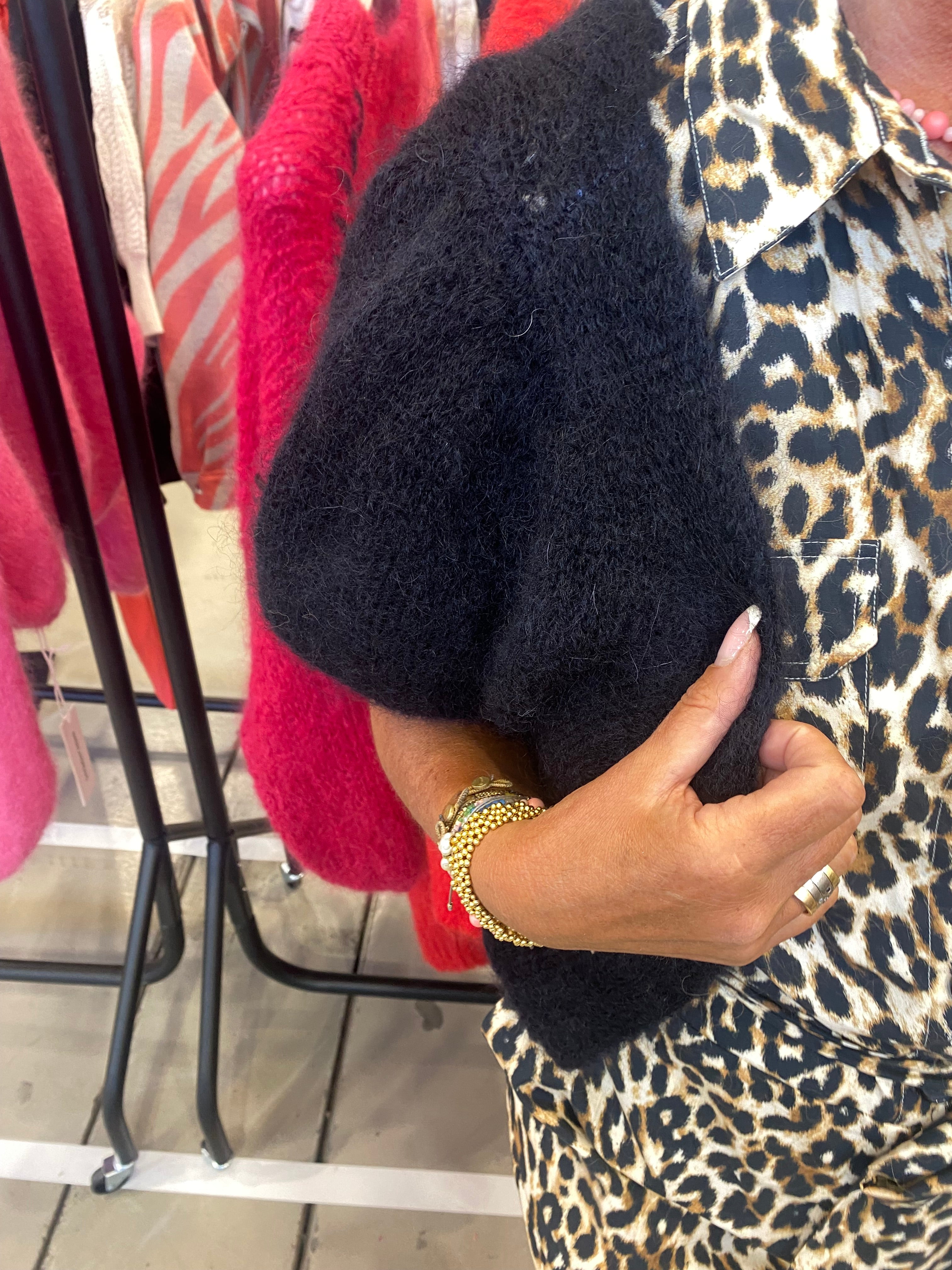 Americandreams Strik - Harper Cardigan i Sort