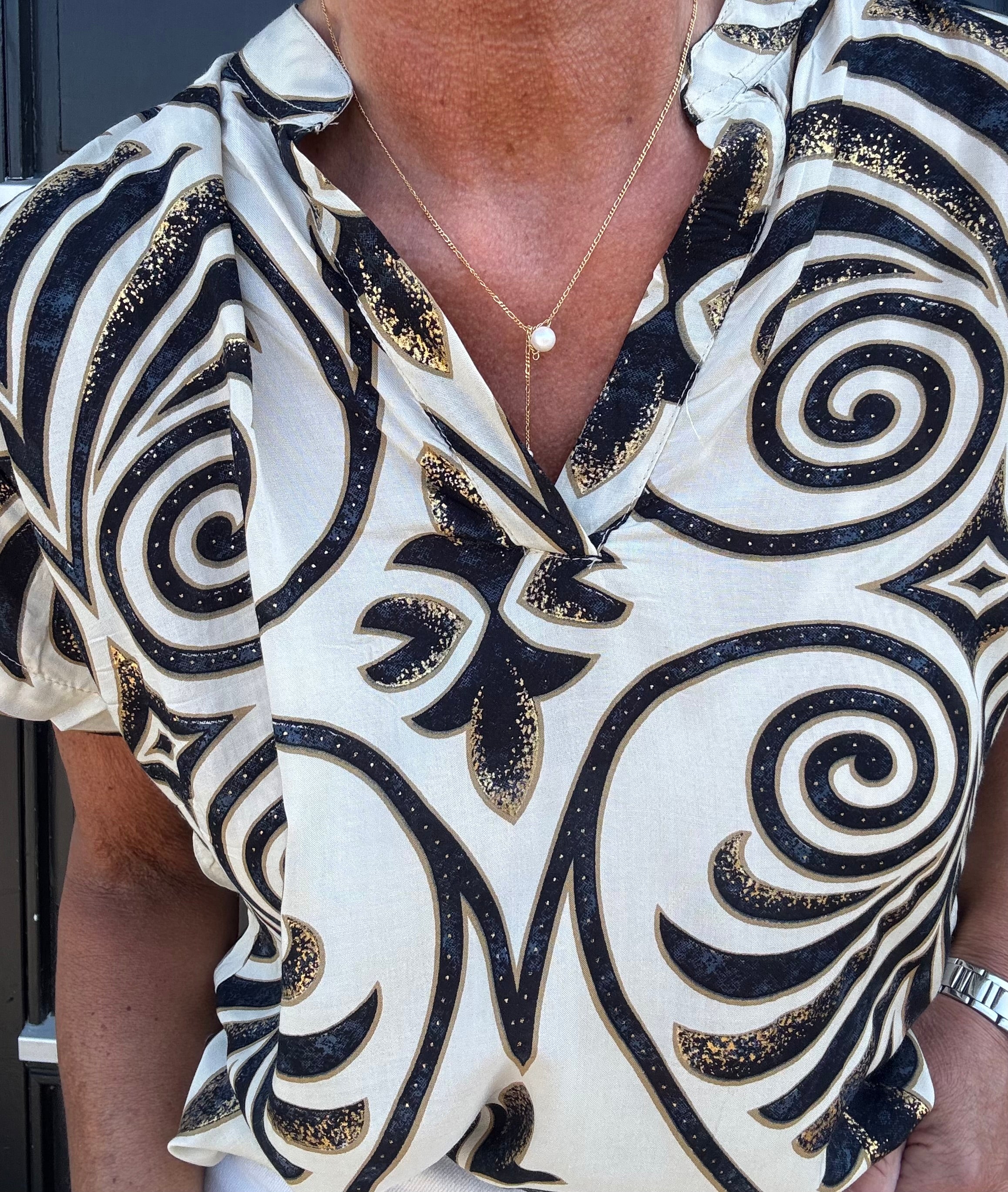 Black Colour Bluse - BcStella SS Bluse i Malaka White