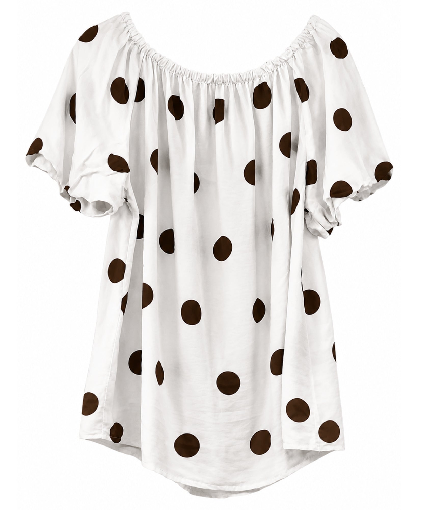MARTA du château Top - 26136 MdcLuciana Top i Hvid Dots
