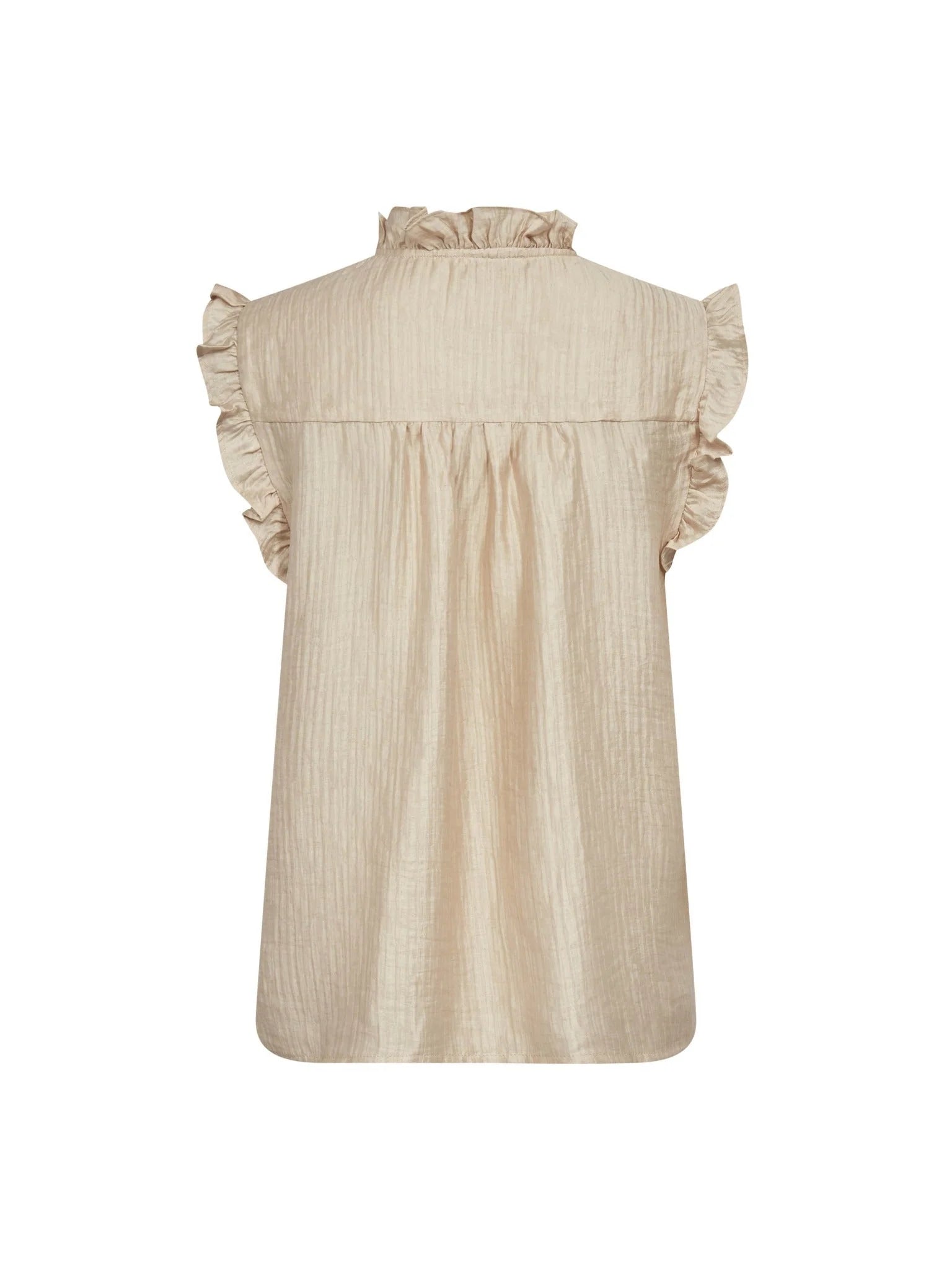 Co´Couture Top - TassyCC Frill Top i Bisquit