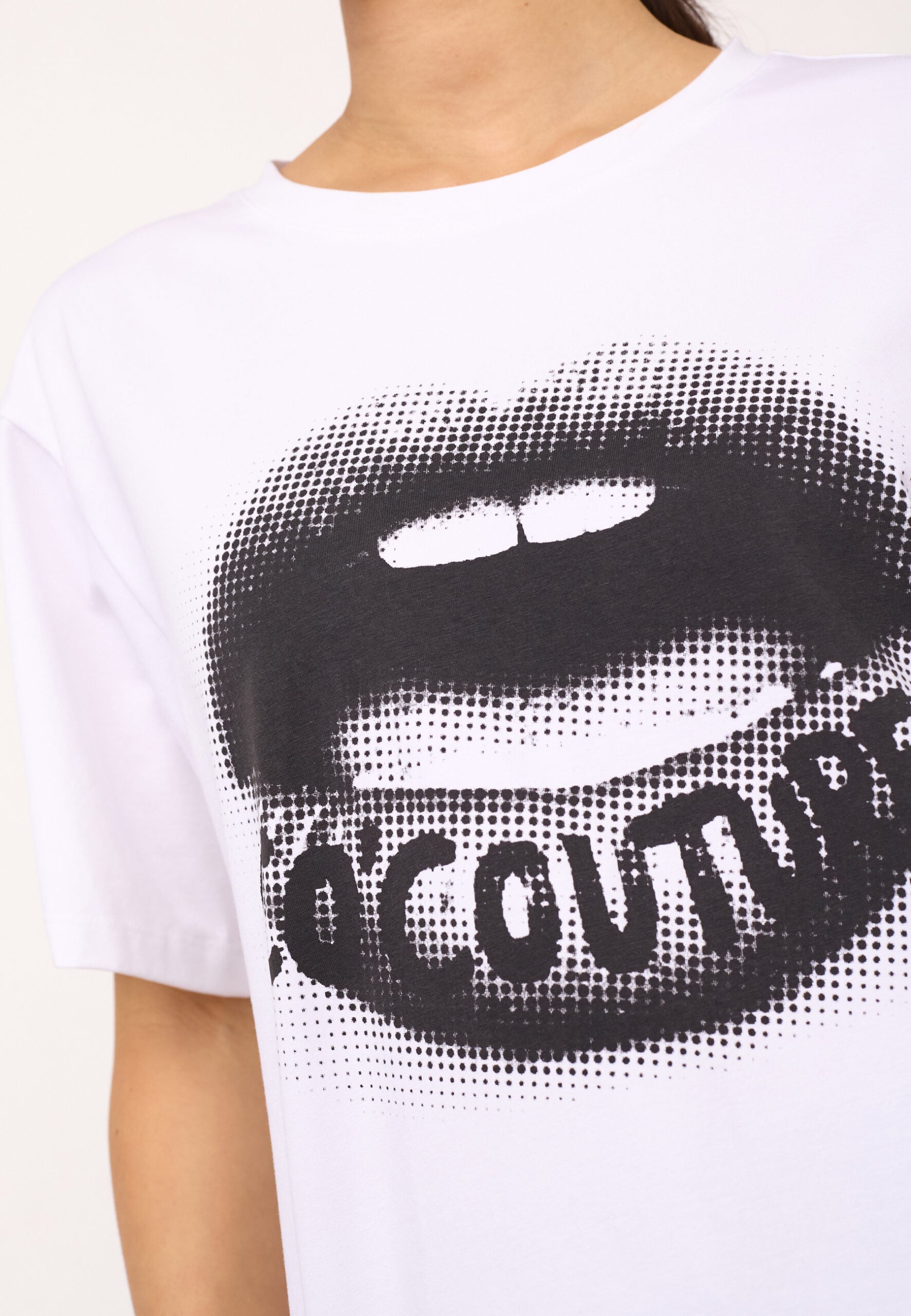 Co'Couture T-shirt - LipCC Coco Box T-shirt i Hvid