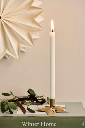 IB Laursen Lysestage - Gloria Stjerneformet Lysestage Messing