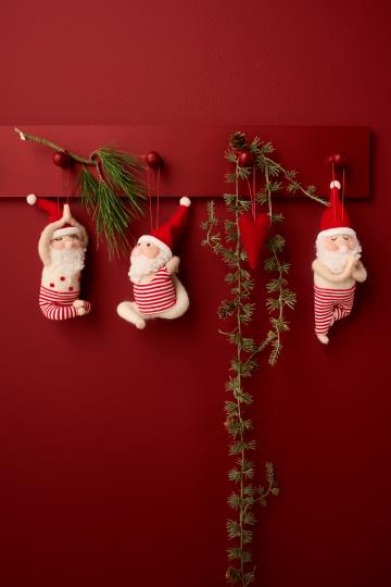 IB Laursen Julepynt - Kunstig Cederranke med Kogler 180cm