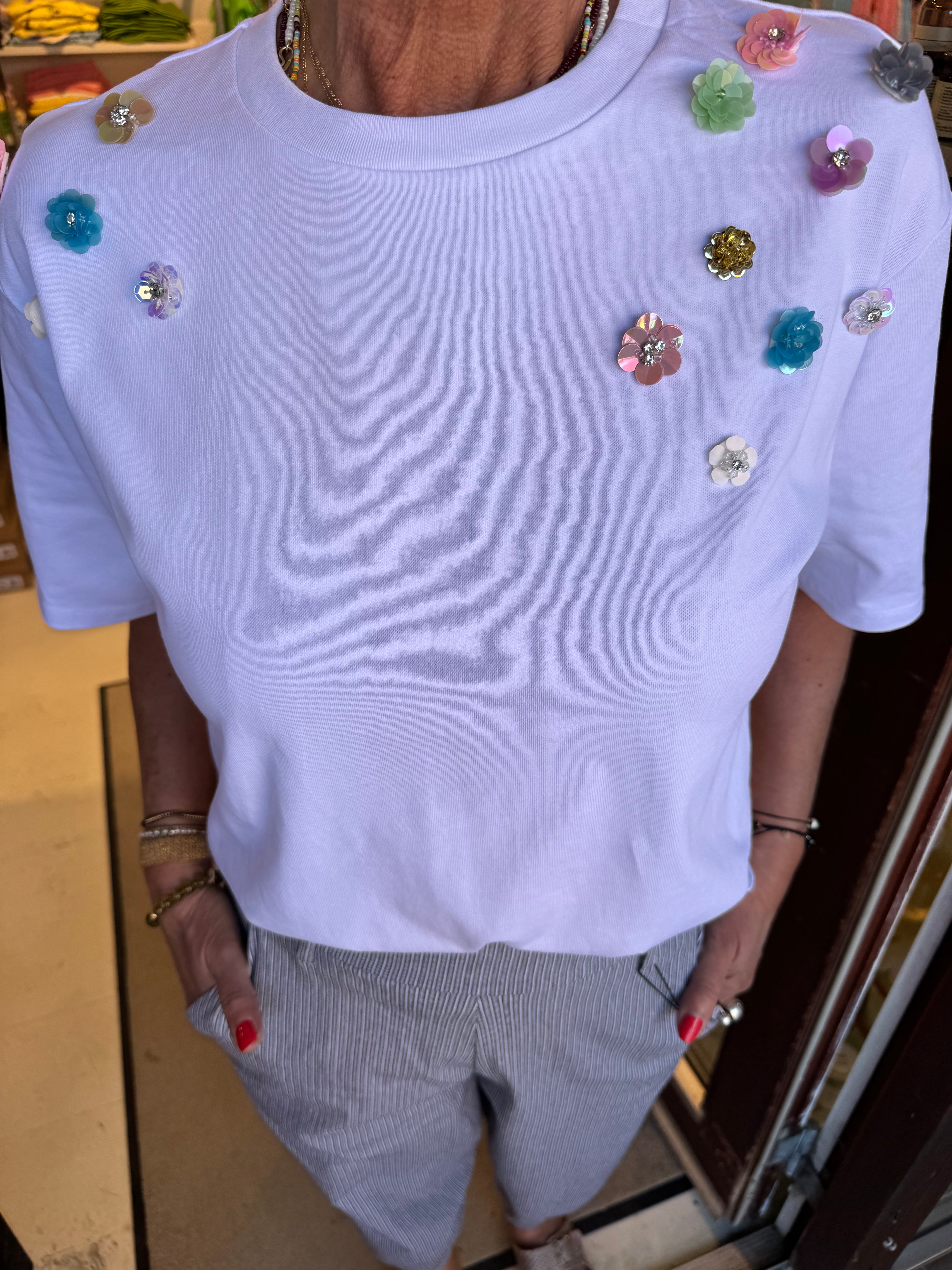 Nümph T-shirt - NuOlivia T-shirt i Bright White