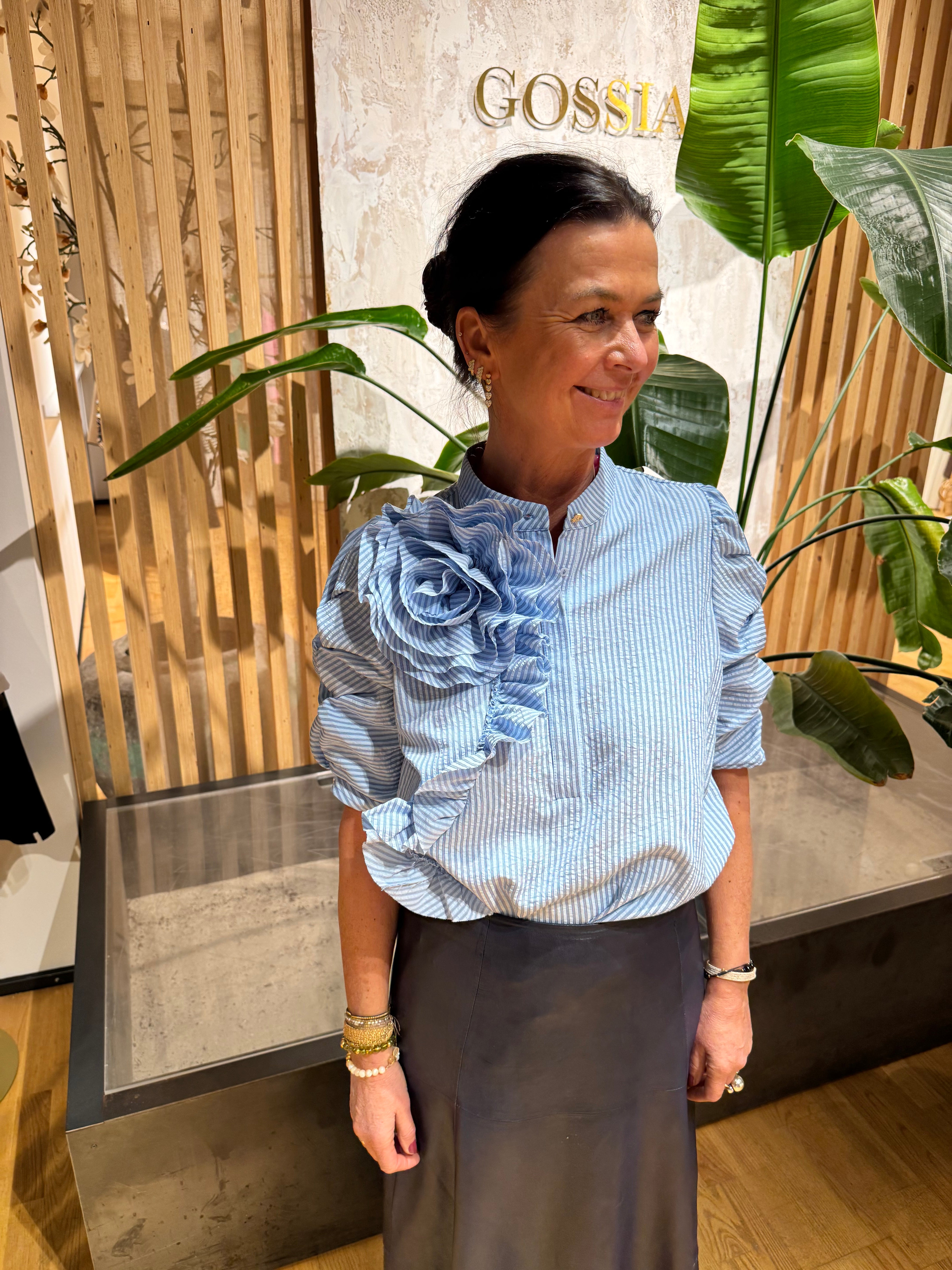 Gossia Bluse - ZabinaGO Ea Bluse i Blue Stripe