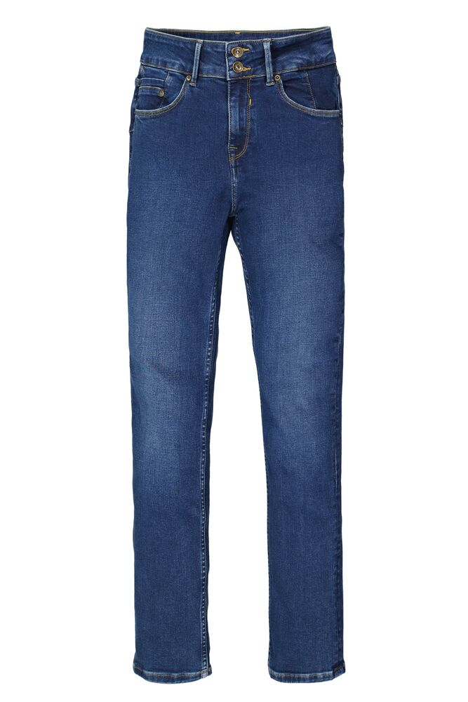 Garcia Jeans - Caro Curved Slim Fit Jeans i Dark Used