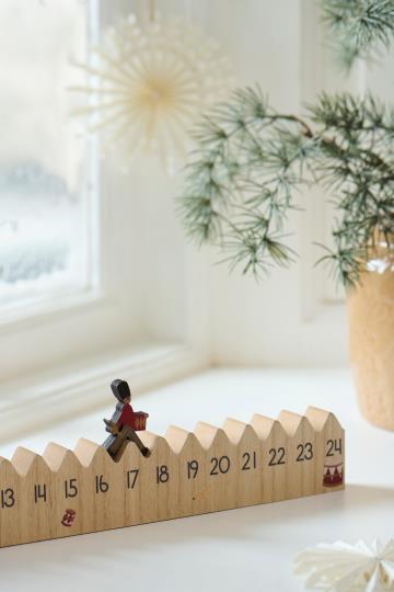IB Laursen Julekalender - 92301-00 Julekalender 1-24 Med Gående Gader