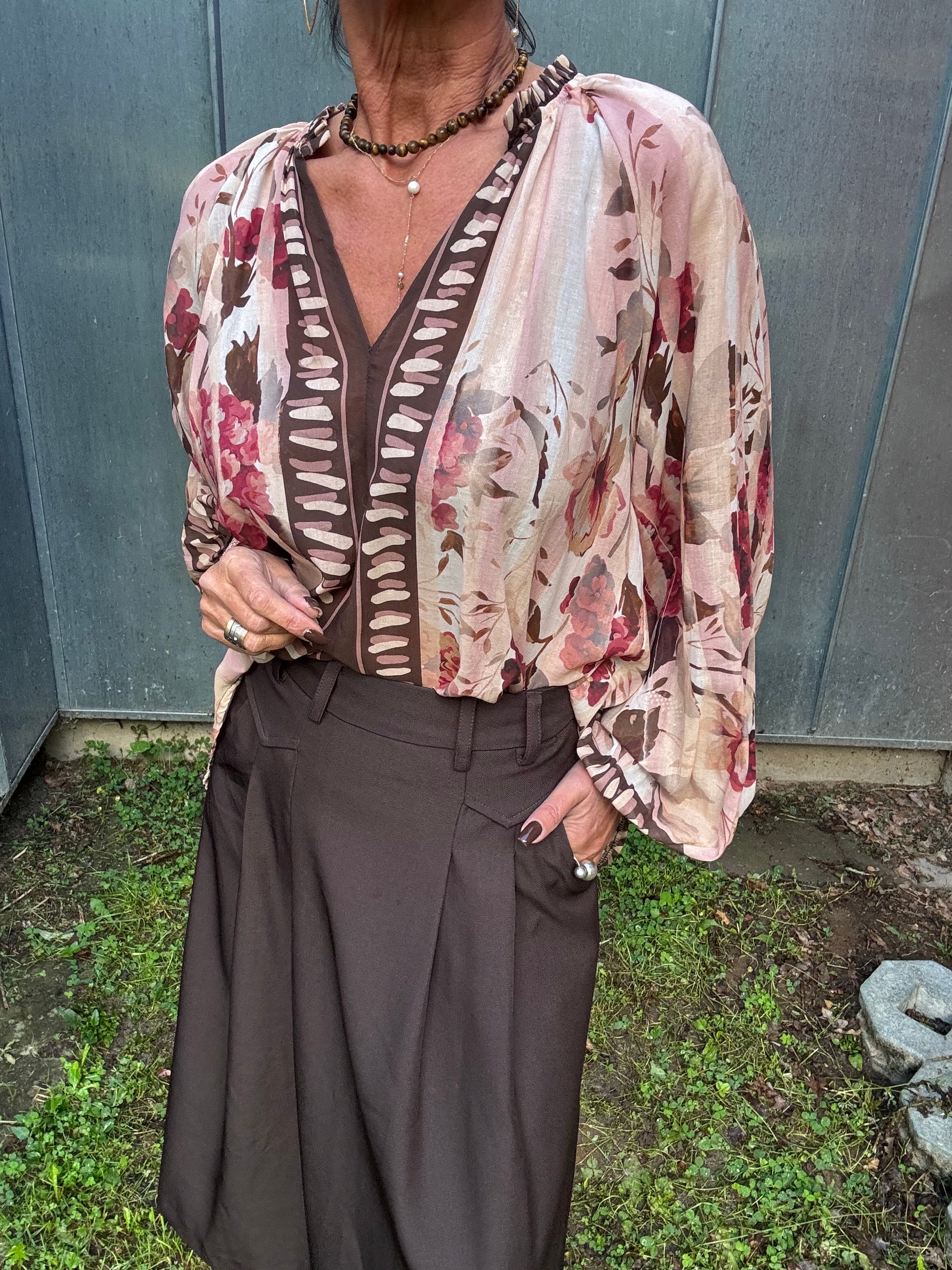 Black Colour Bluse - BcRosewood Bluse i Creme Rose