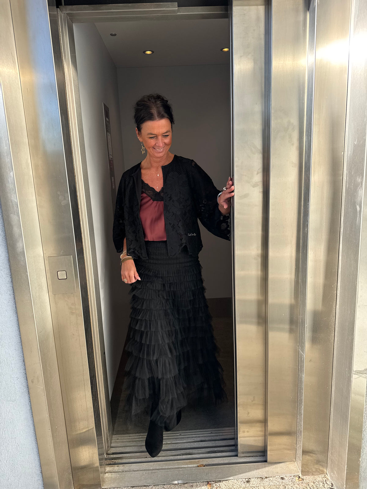 Co´couture Nederdel - JadeCC Tyl Nederdel i Sort