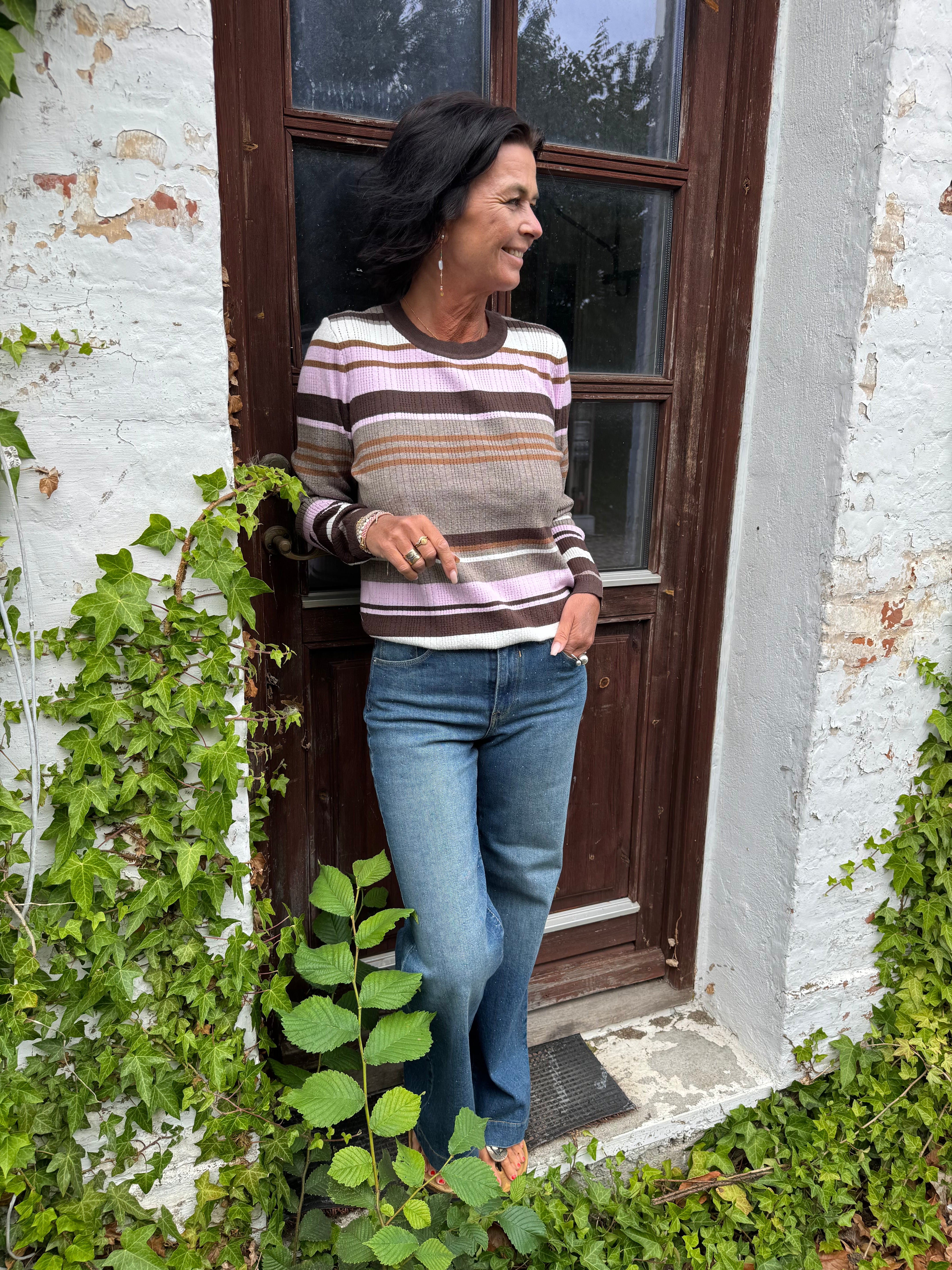 Nümph Strik - NuKitti Strik Bluse i Taupe Gray