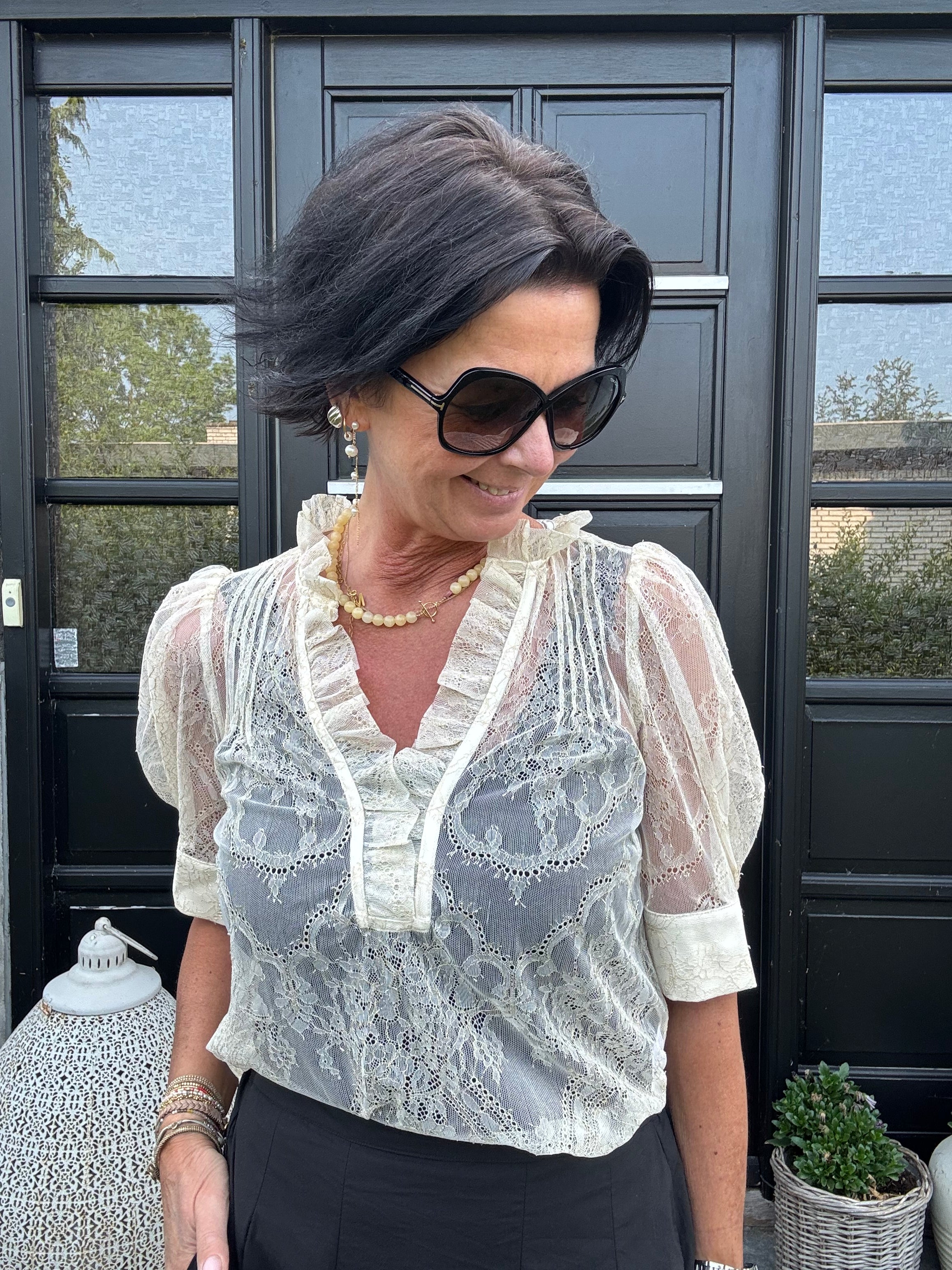 Gossia Bluse - AmarGO Gold Bluse i Creme Gold