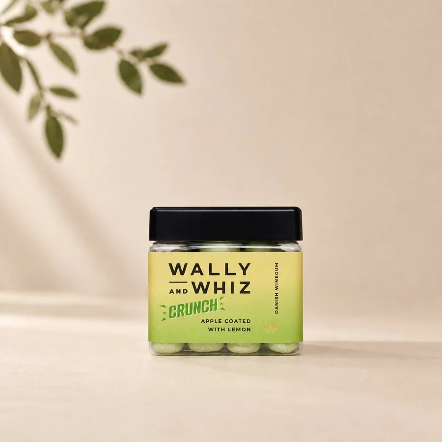 Wally And Whiz Vingummi - Crunch Vingummi, Æble med Citron Crunch, 117g