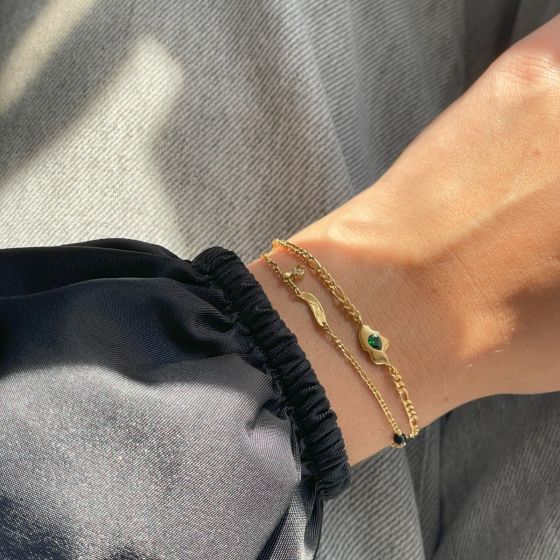 Stine A Armbånd - Flow Splash Armbånd med Sten