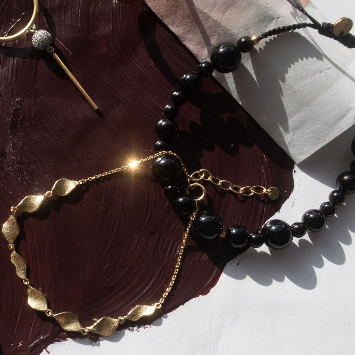 Stine A Armbånd - Cherie Bon Bon Armbånd i Sort Onyx