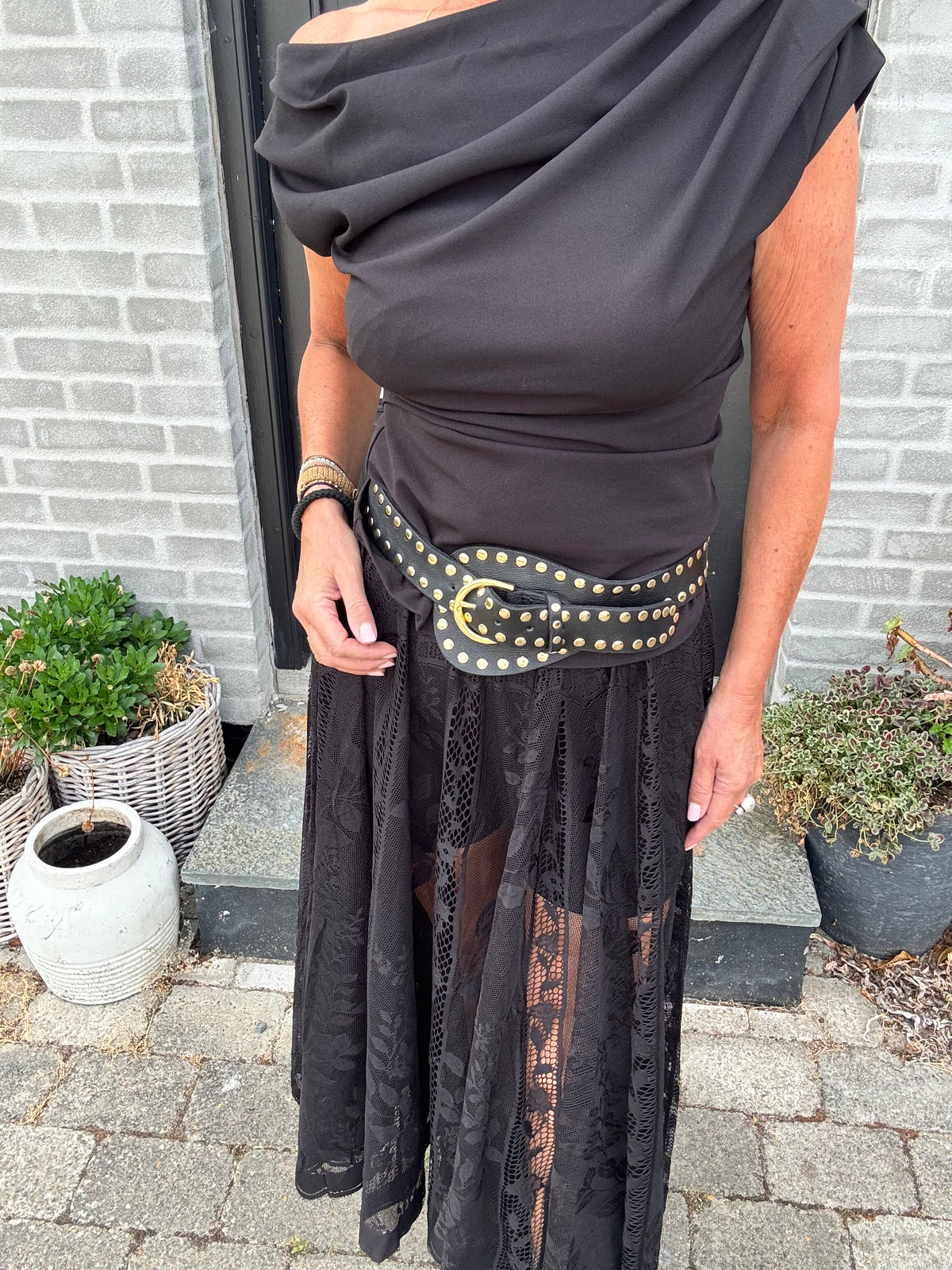 Lollys Laundry Nederdel - CollinsLL Midi Nederdel i Sort
