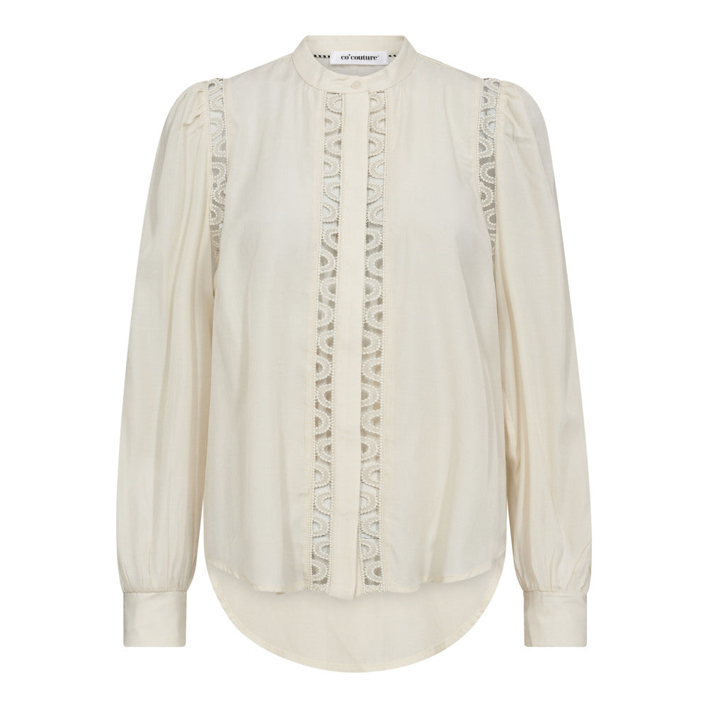Co´Couture Skjorte - AilaCC Lace Skjorte i Off White