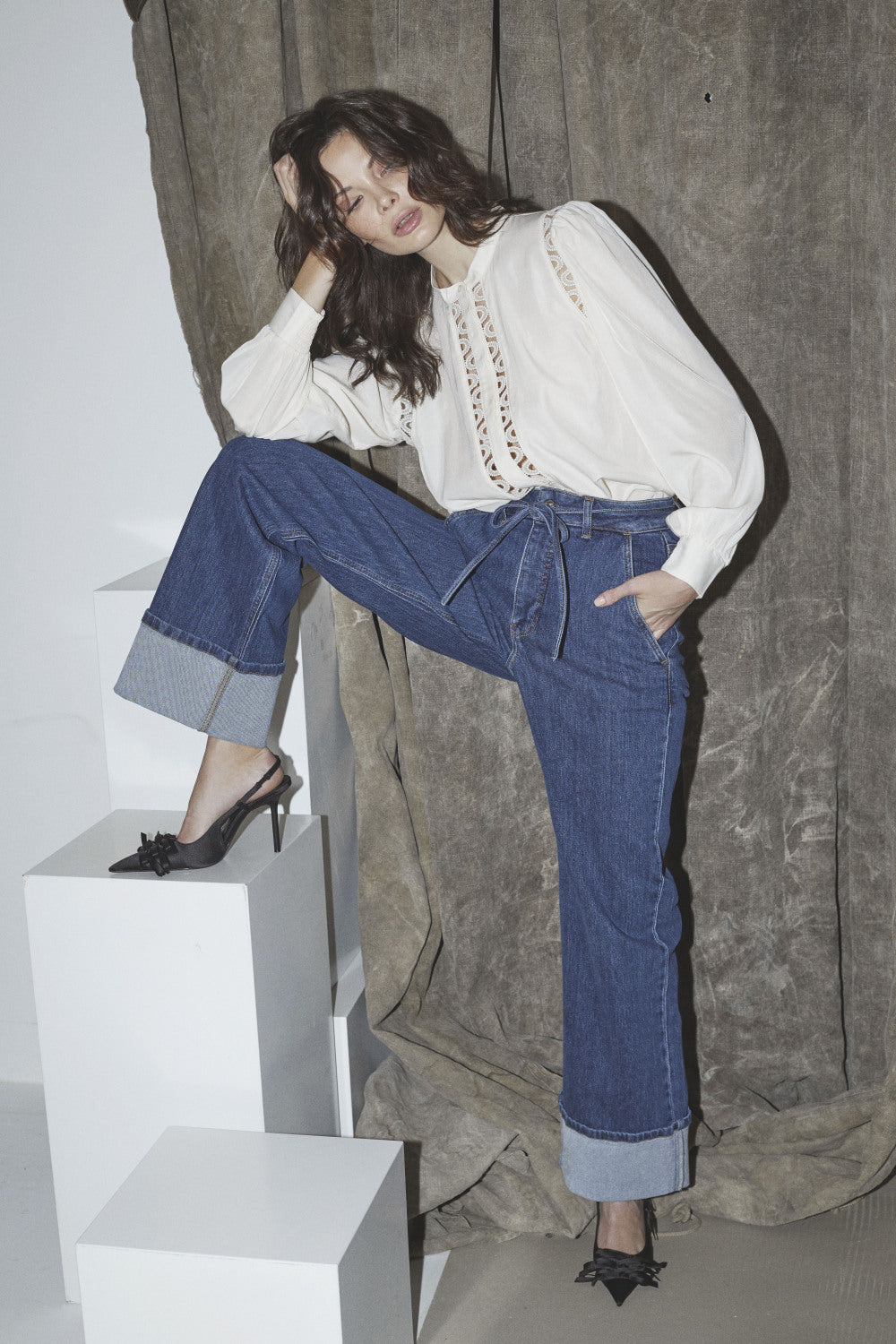 Co´Couture Skjorte - AilaCC Lace Skjorte i Off White