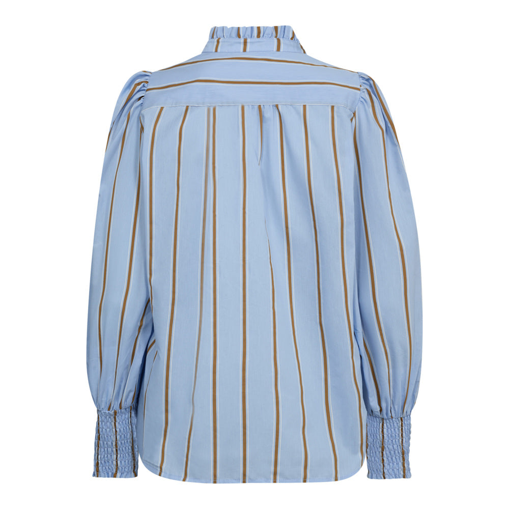 Co´Couture Skjorte - AmoraCC Stribet Skjorte i Pale Blue