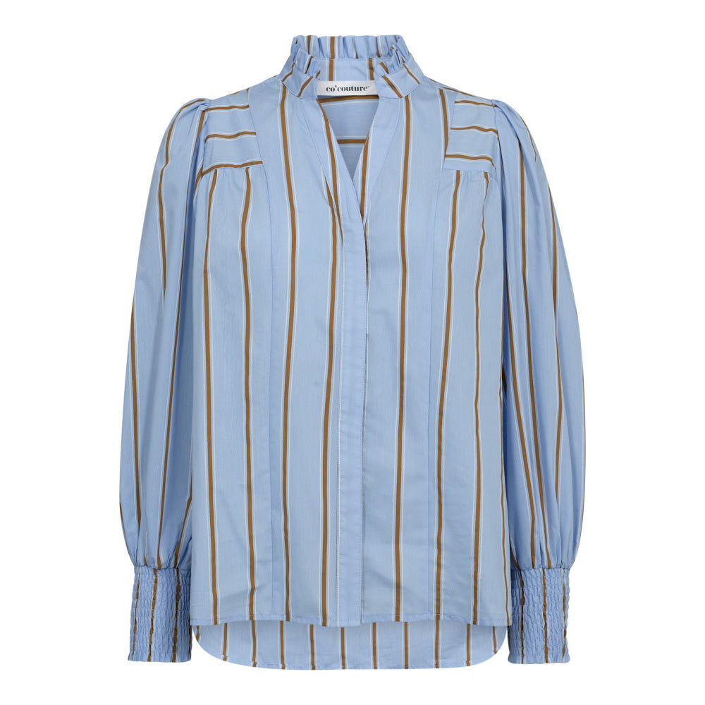 Co´Couture Skjorte - AmoraCC Stribet Skjorte i Pale Blue