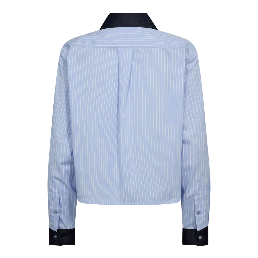 Co´Couture Skjorte - NelsonCC Stribet Skjorte i Pale Blue
