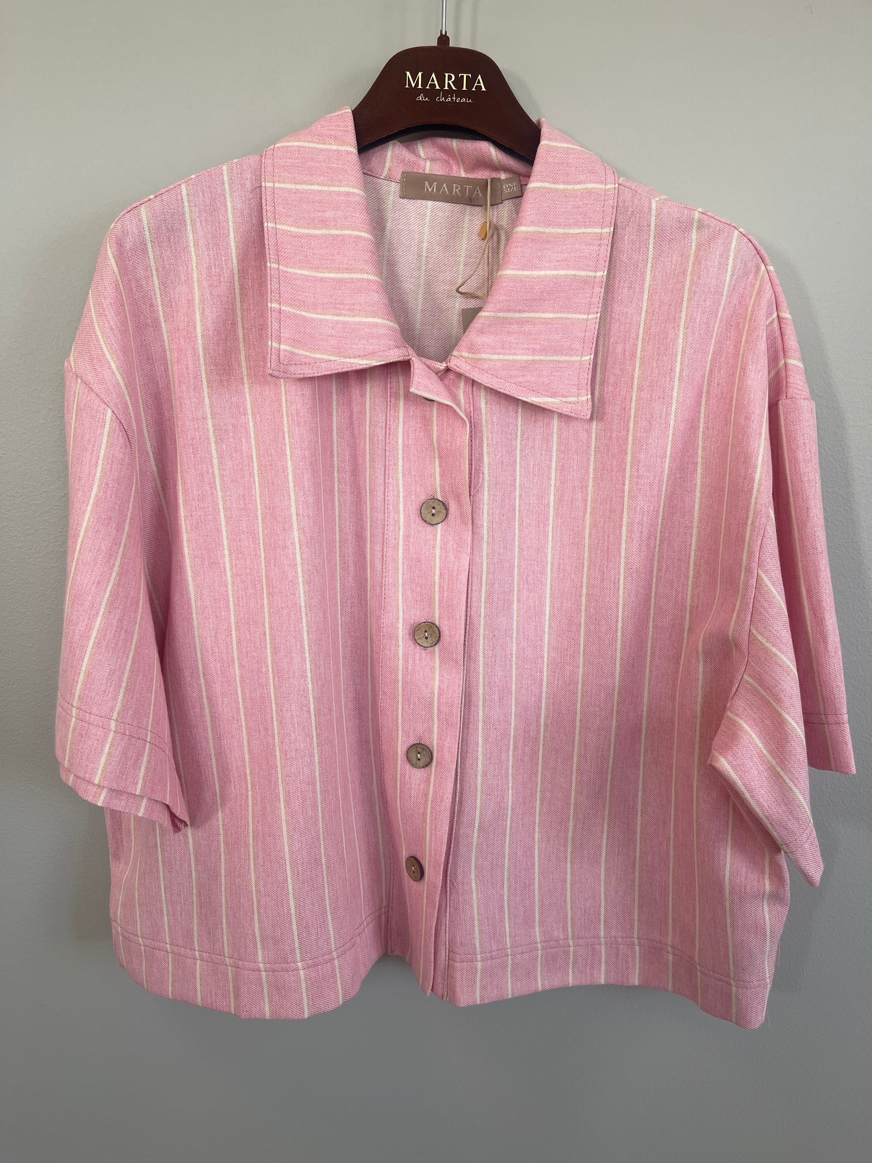 MARTA du château Jakke - 38872 MdcAbella Jakke i Pink Strib