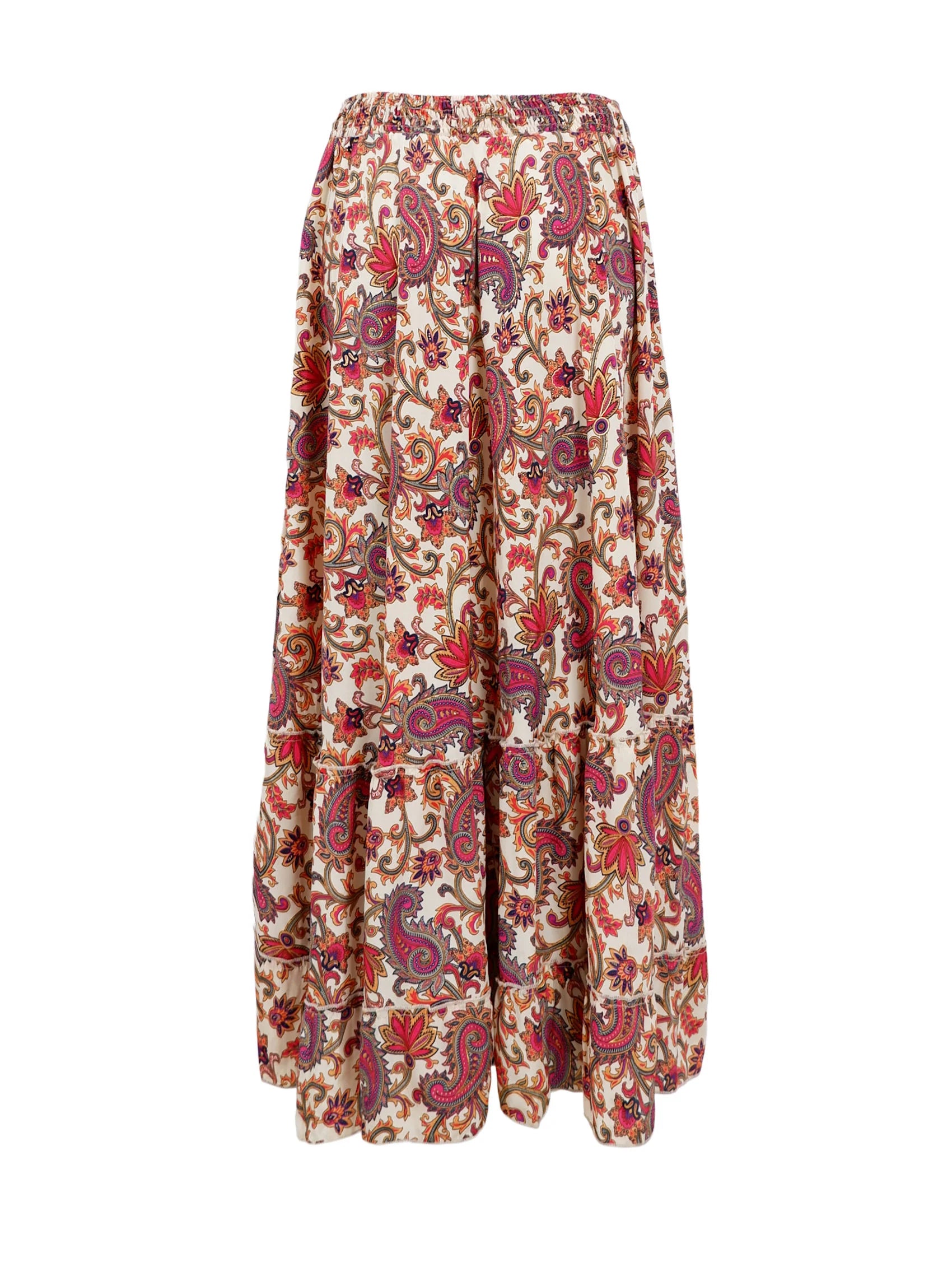 Black Colour Nederdel - BcLuna Maxi Frill Nederdel i Vivid Rouge