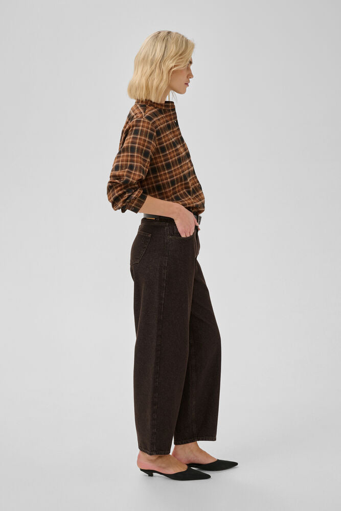 My Essential Wardrope Jeans - MWLance Barrel Jeans i Dark Brown