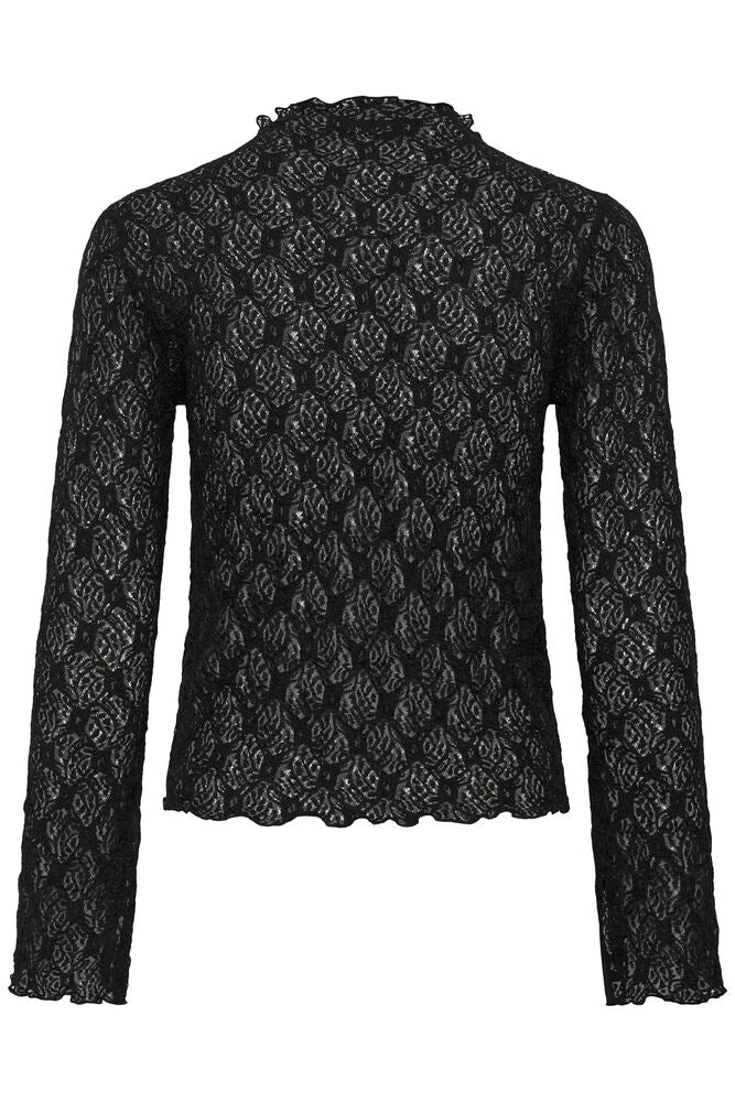My Essential Wardrope Bluse - MWEtta Turtleneck Bluse i Sort