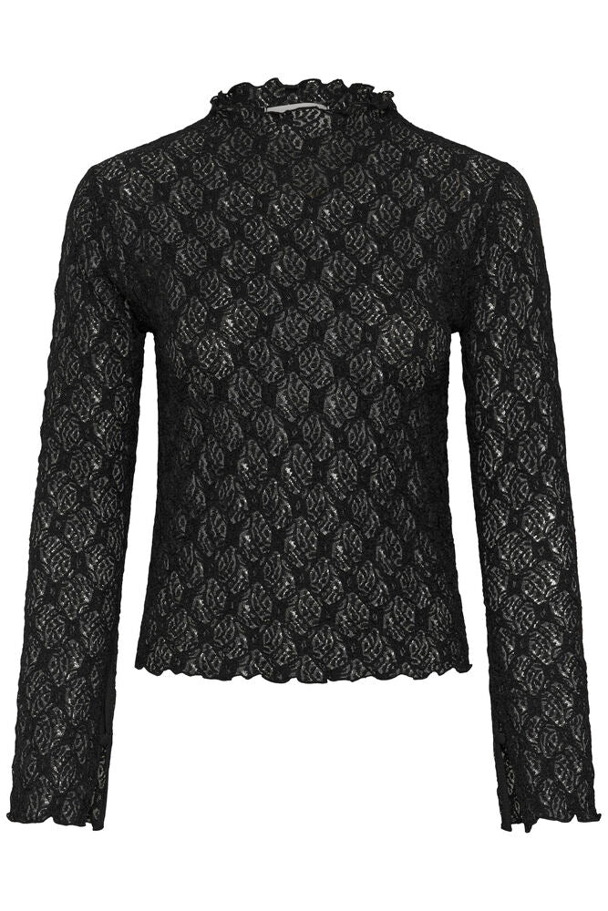 My Essential Wardrope Bluse - MWEtta Turtleneck Bluse i Sort