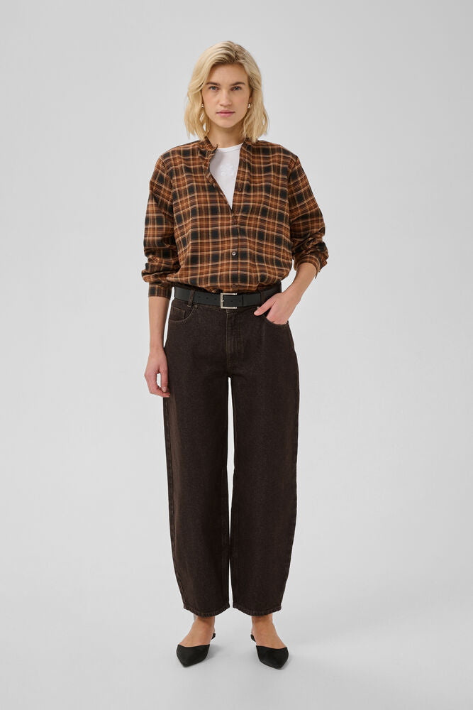 My Essential Wardrope Jeans - MWLance Barrel Jeans i Dark Brown
