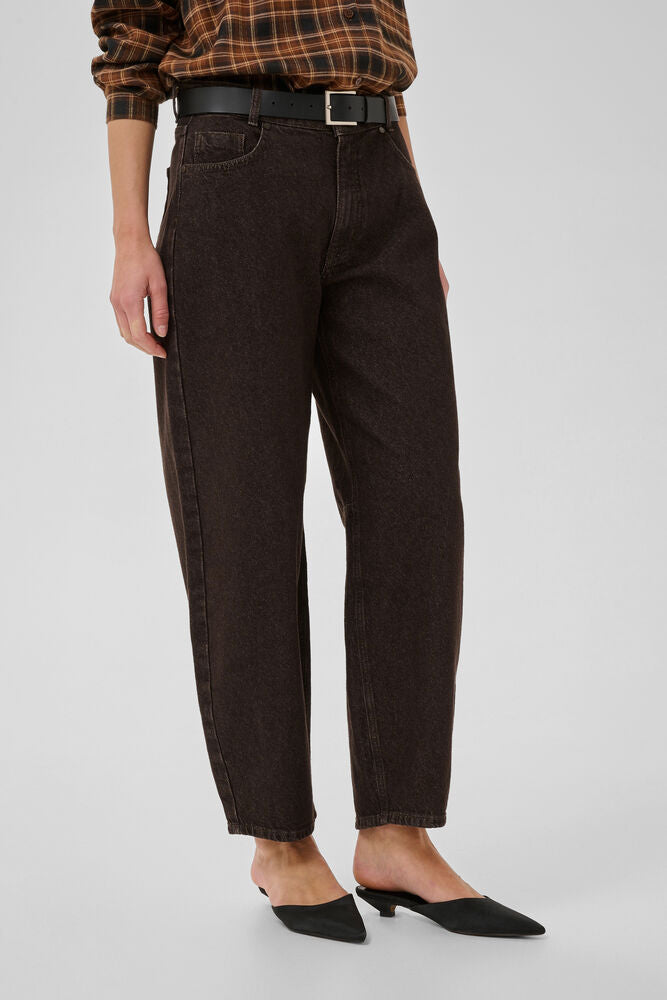 My Essential Wardrope Jeans - MWLance Barrel Jeans i Dark Brown