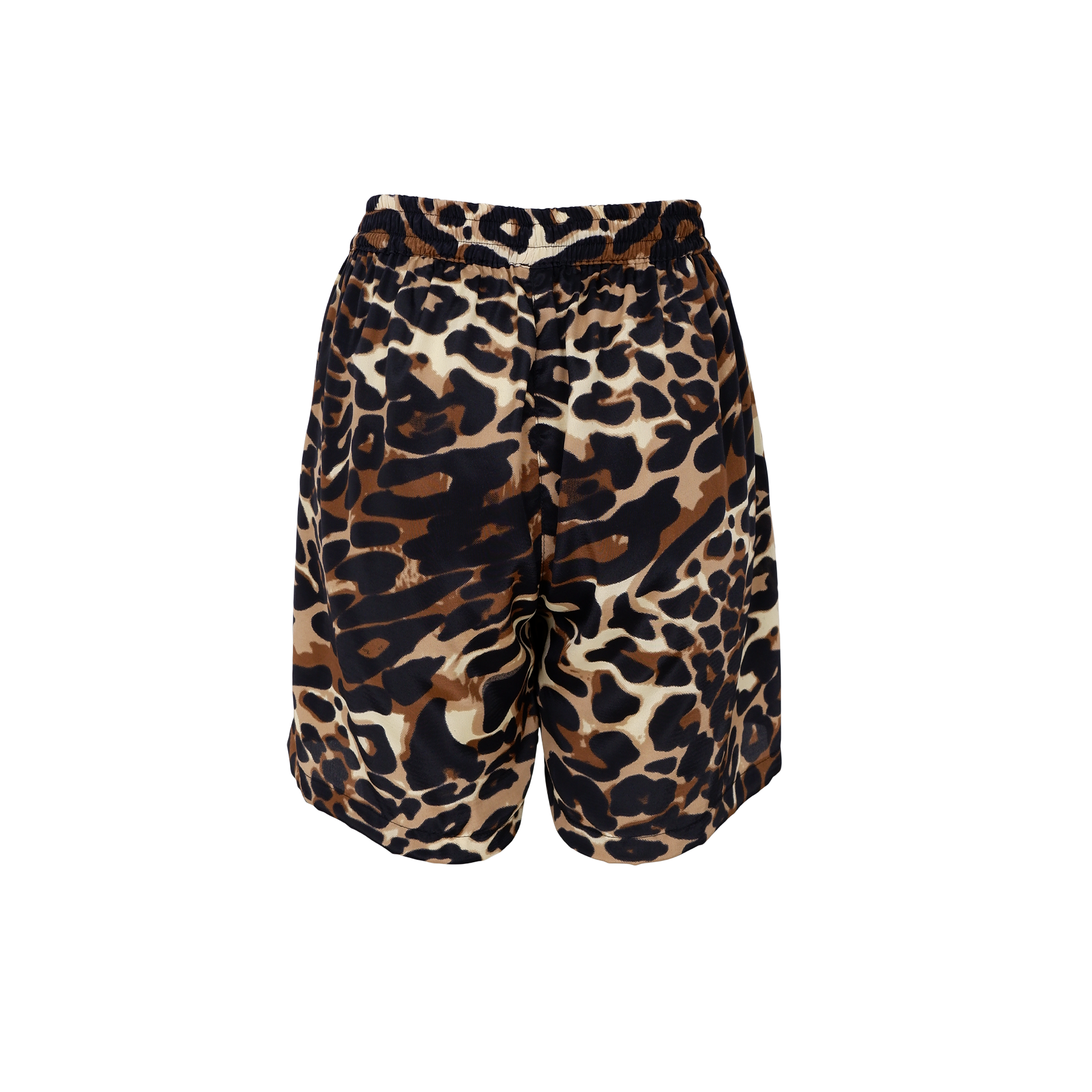 Black Colour Shorts - BcLuna Loose Shorts i Leopard