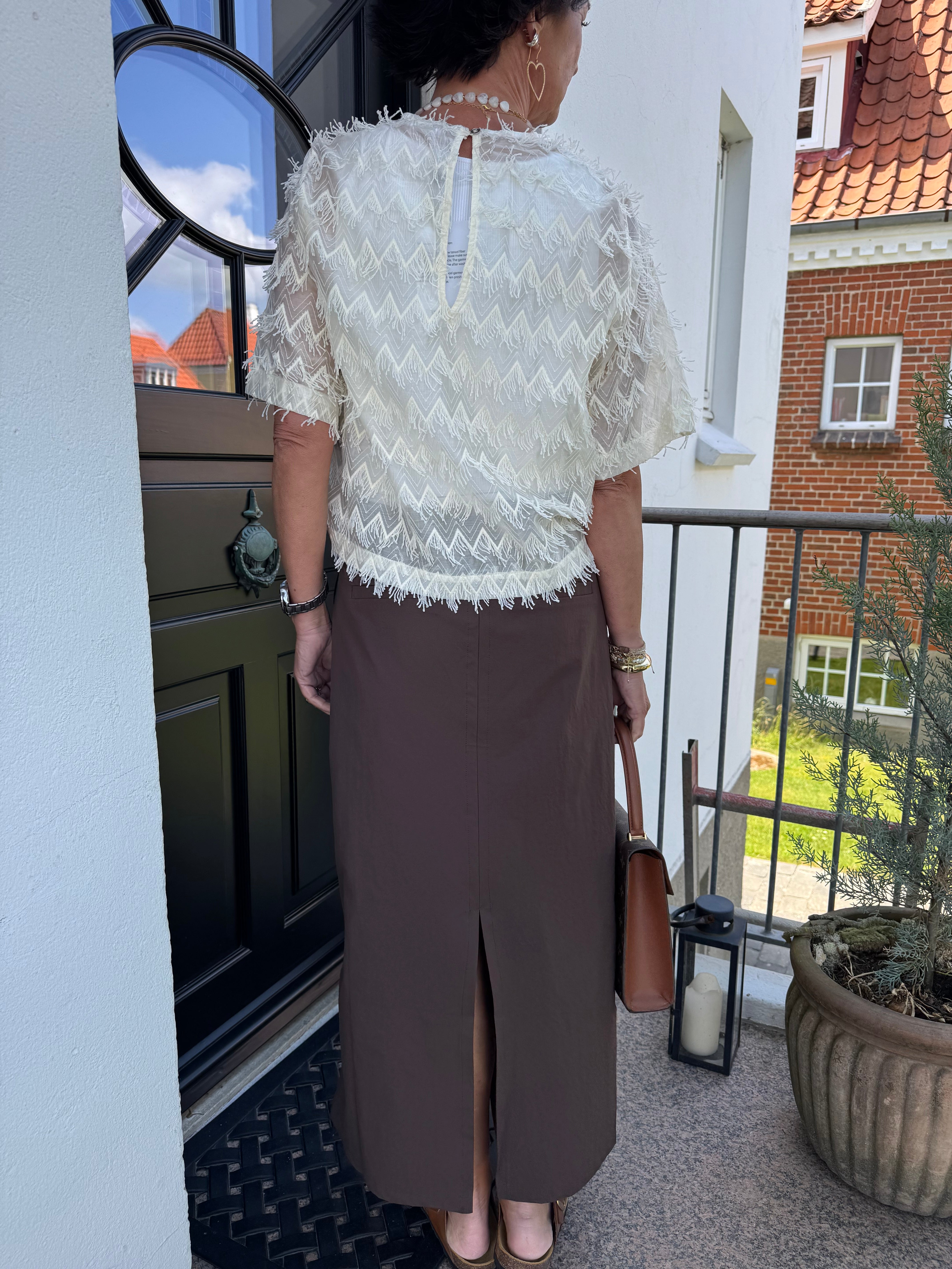 Co´Couture Bluse - TriangleCC SS Bluse i Off White