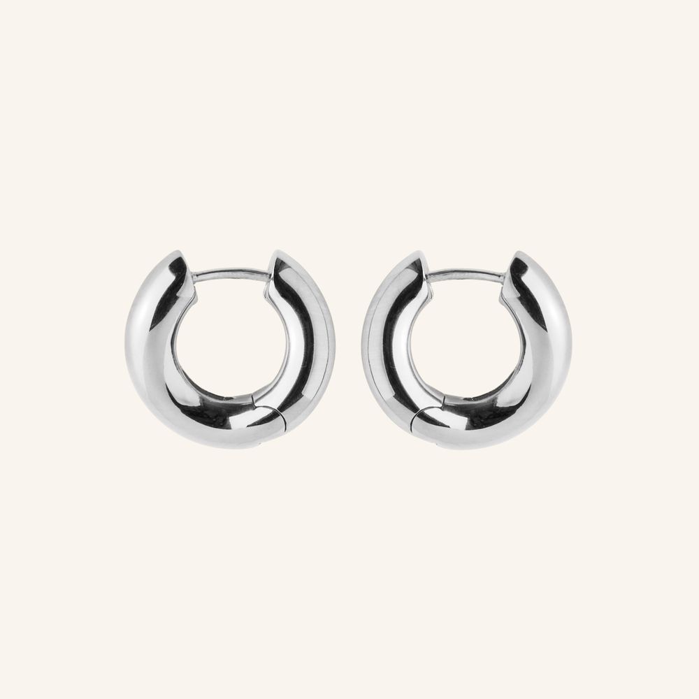 Pernille Corydon Øreringe - Flowing Stream Øreringe i Sølv